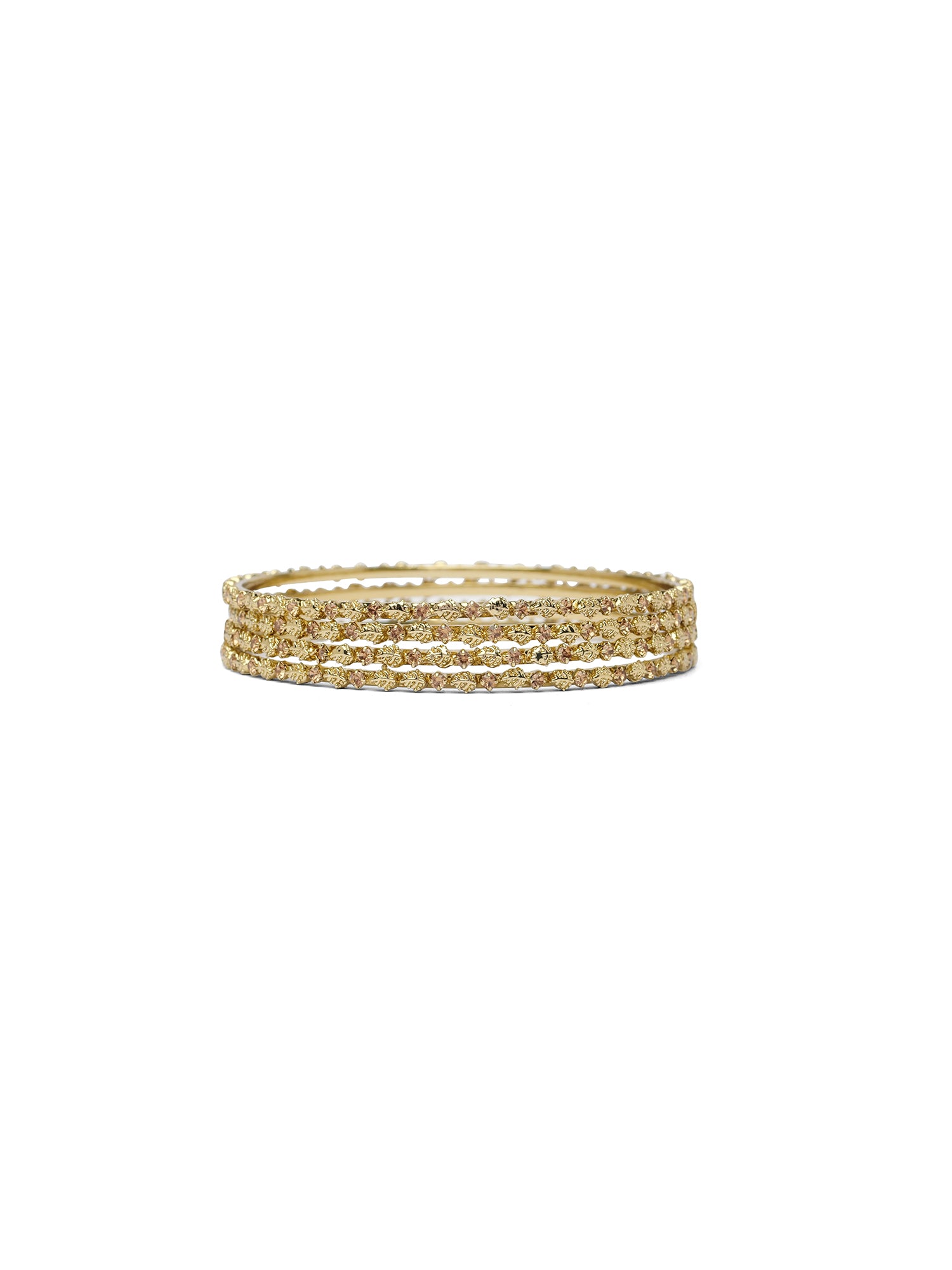 Vihana Diamante Bangles in Champagne