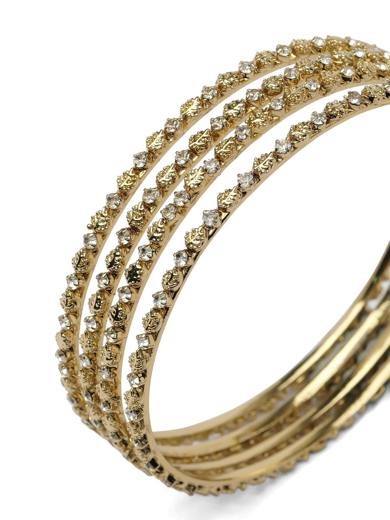 Vihana Diamante Bangles in White