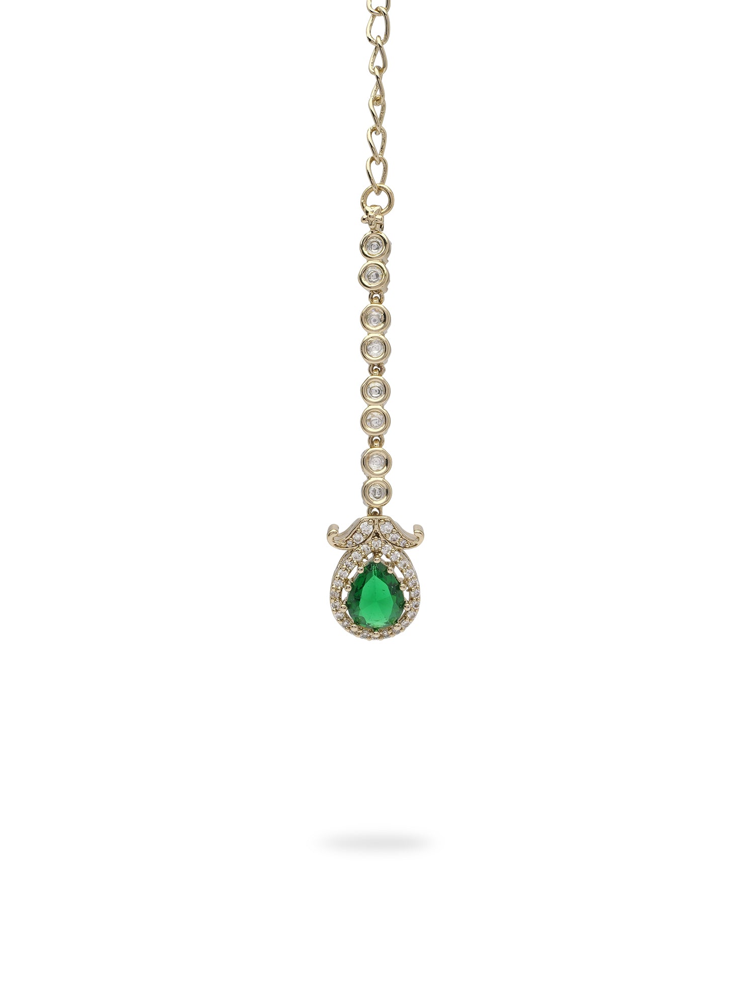 Yashmita Kundan Necklace Set in Green