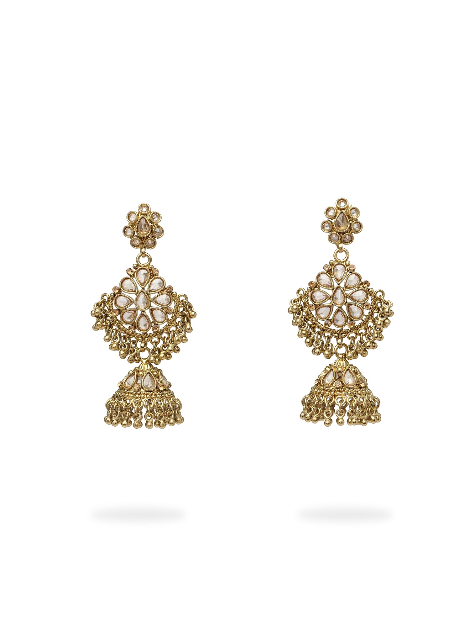 Yashvini Bridal Choker Set in Antique Gold