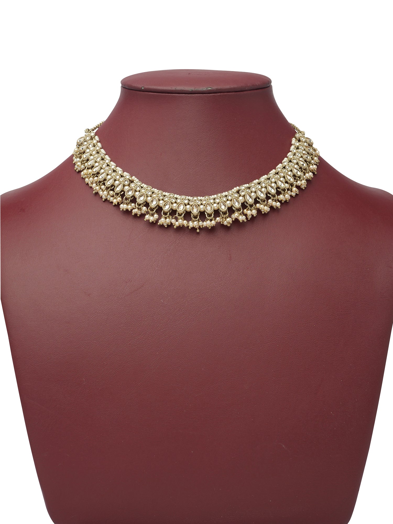 Yasmeen Necklace Set in Champagne