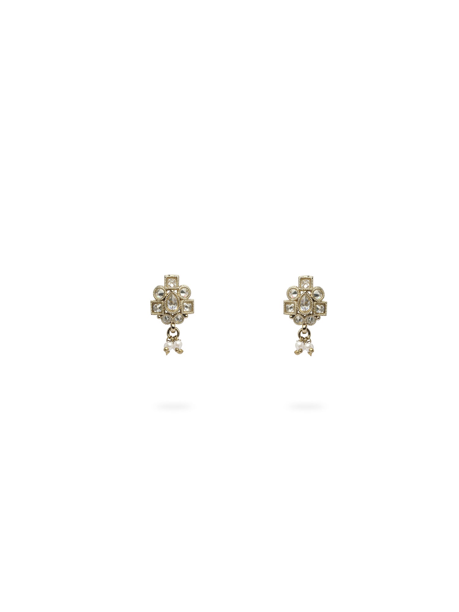 Yasmeen Necklace Set in White