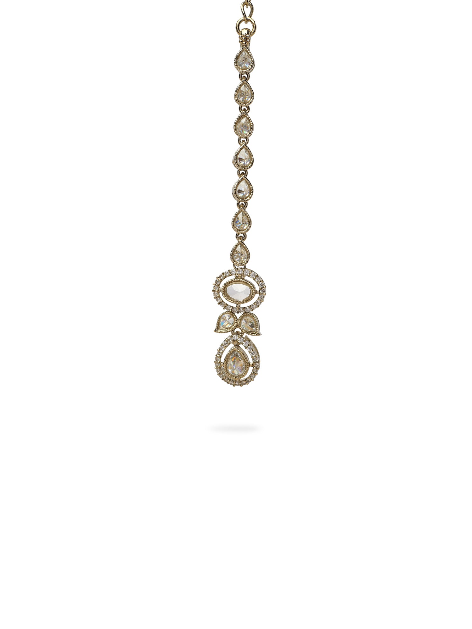 Zameen Necklace Set in White