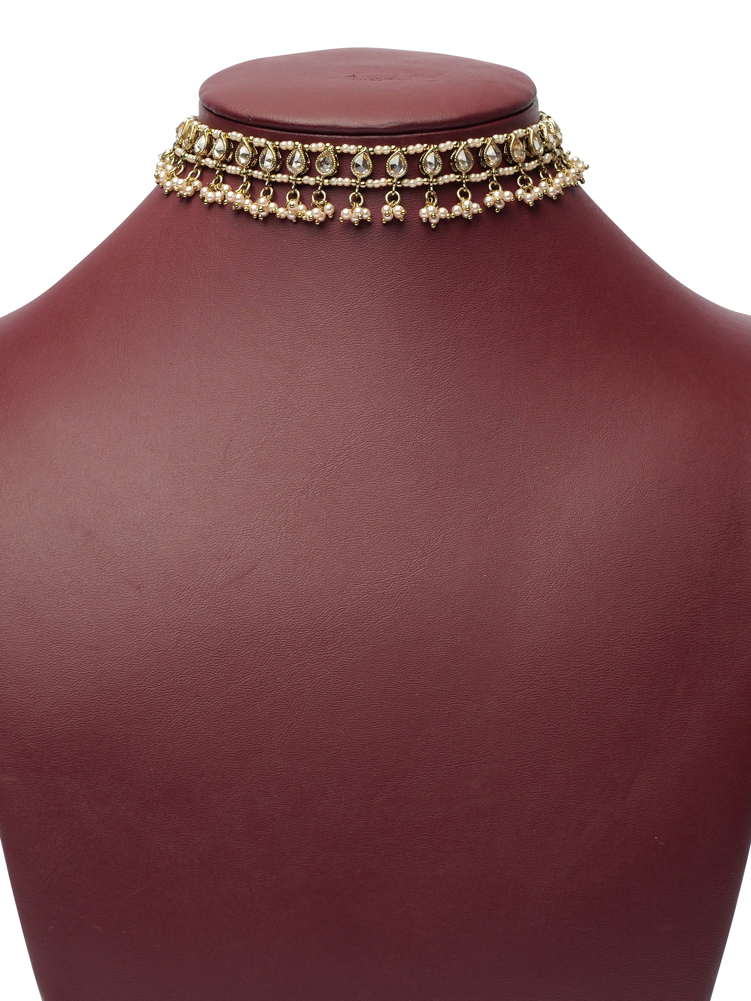 Zeena Necklace in Pearl and Champagne