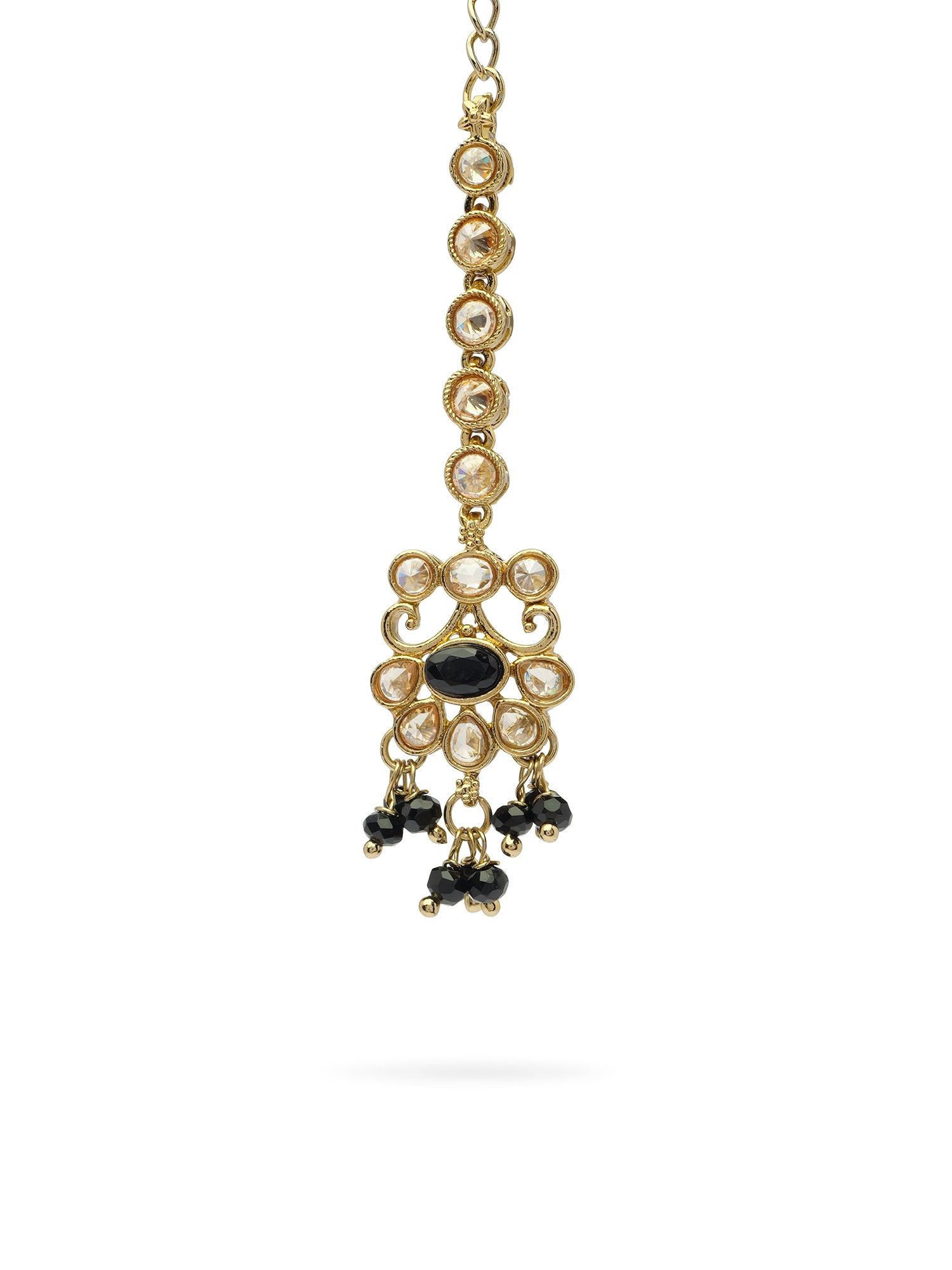 Zehra Maang Tikka in Black