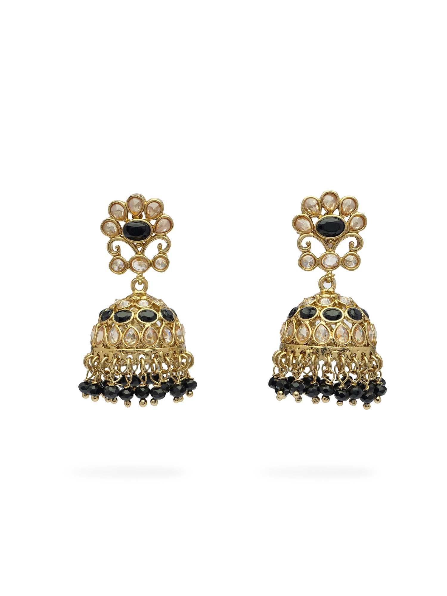 Zehra Jhumka Earrings in Blue