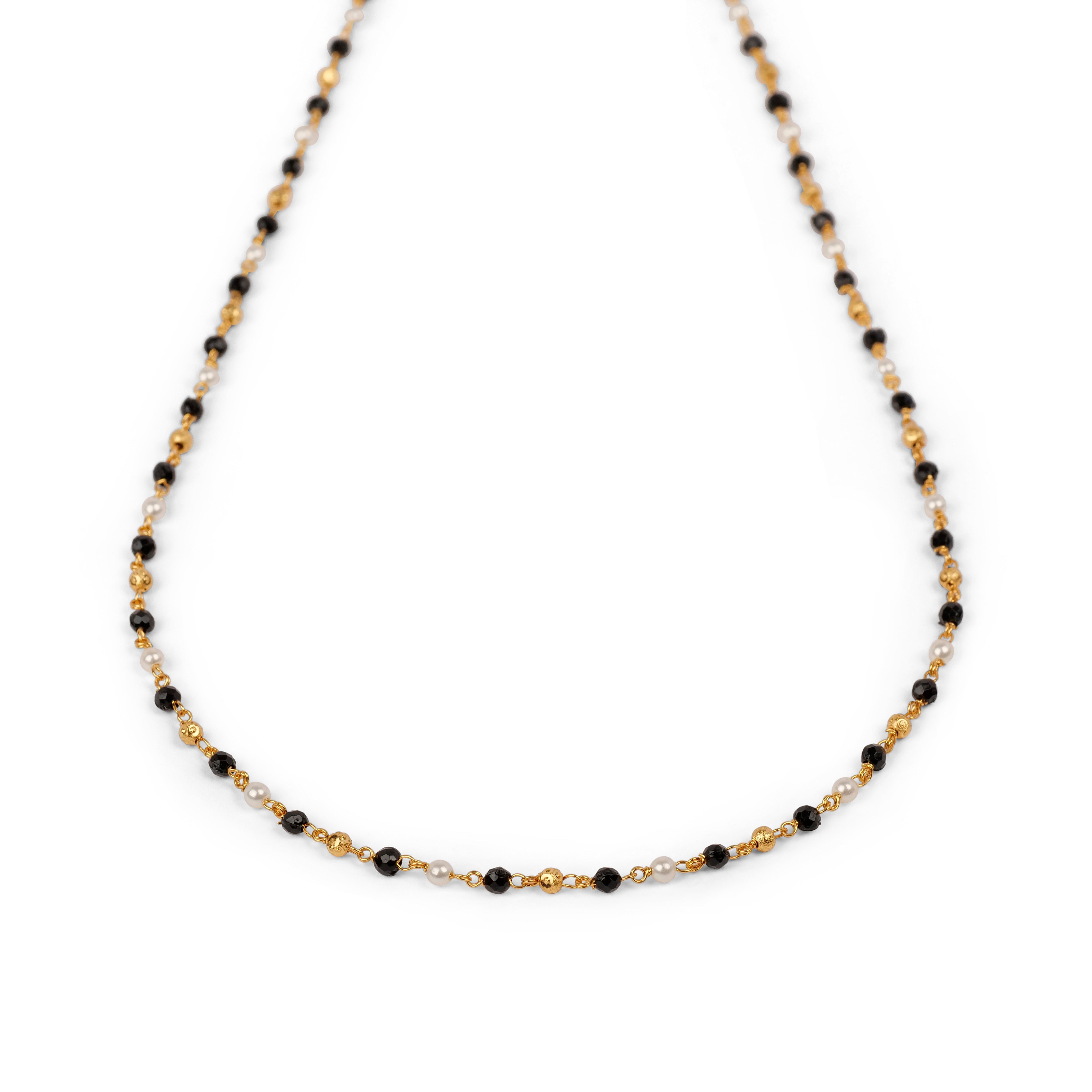 Cora Beaded Chain in Black