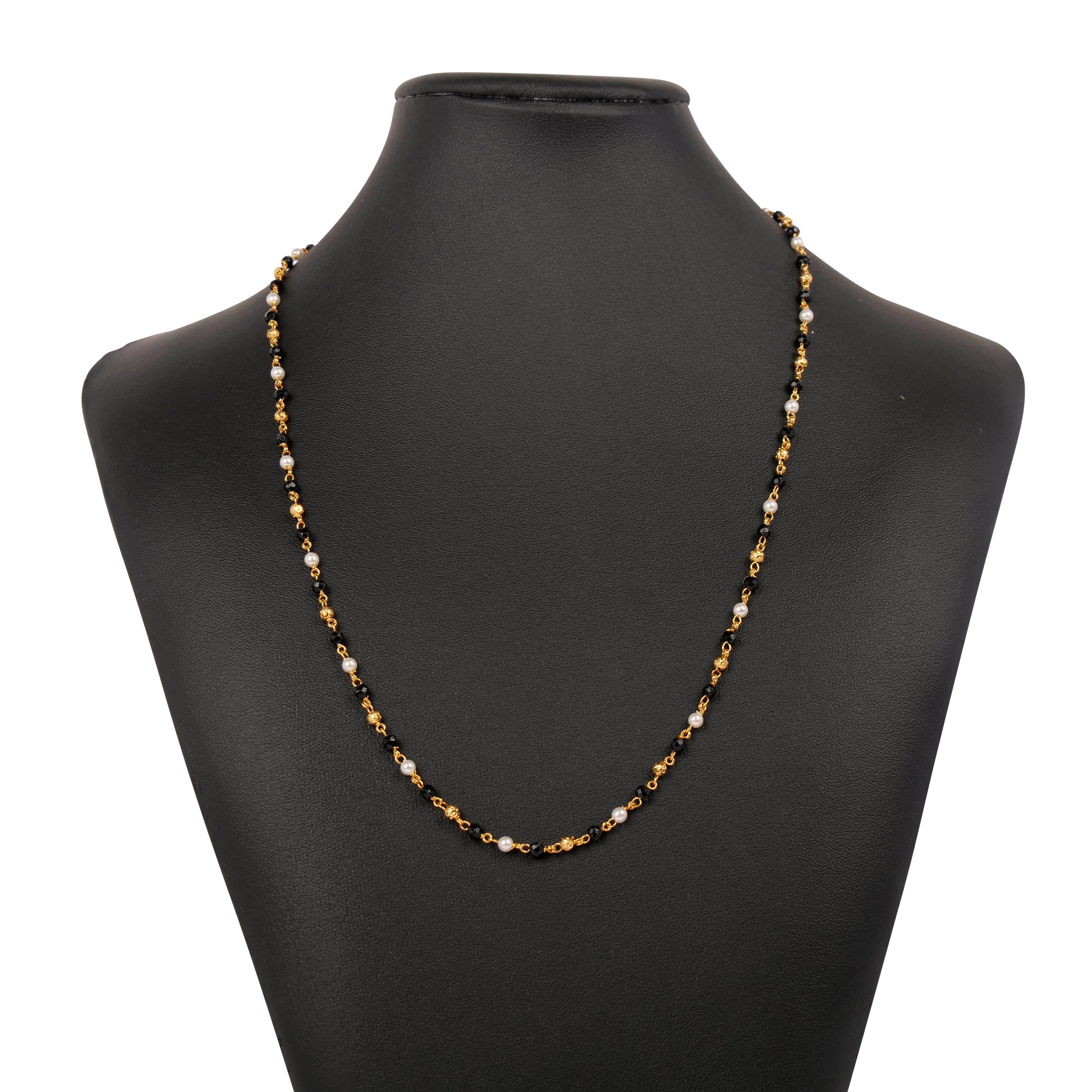 Cora Beaded Chain in Black
