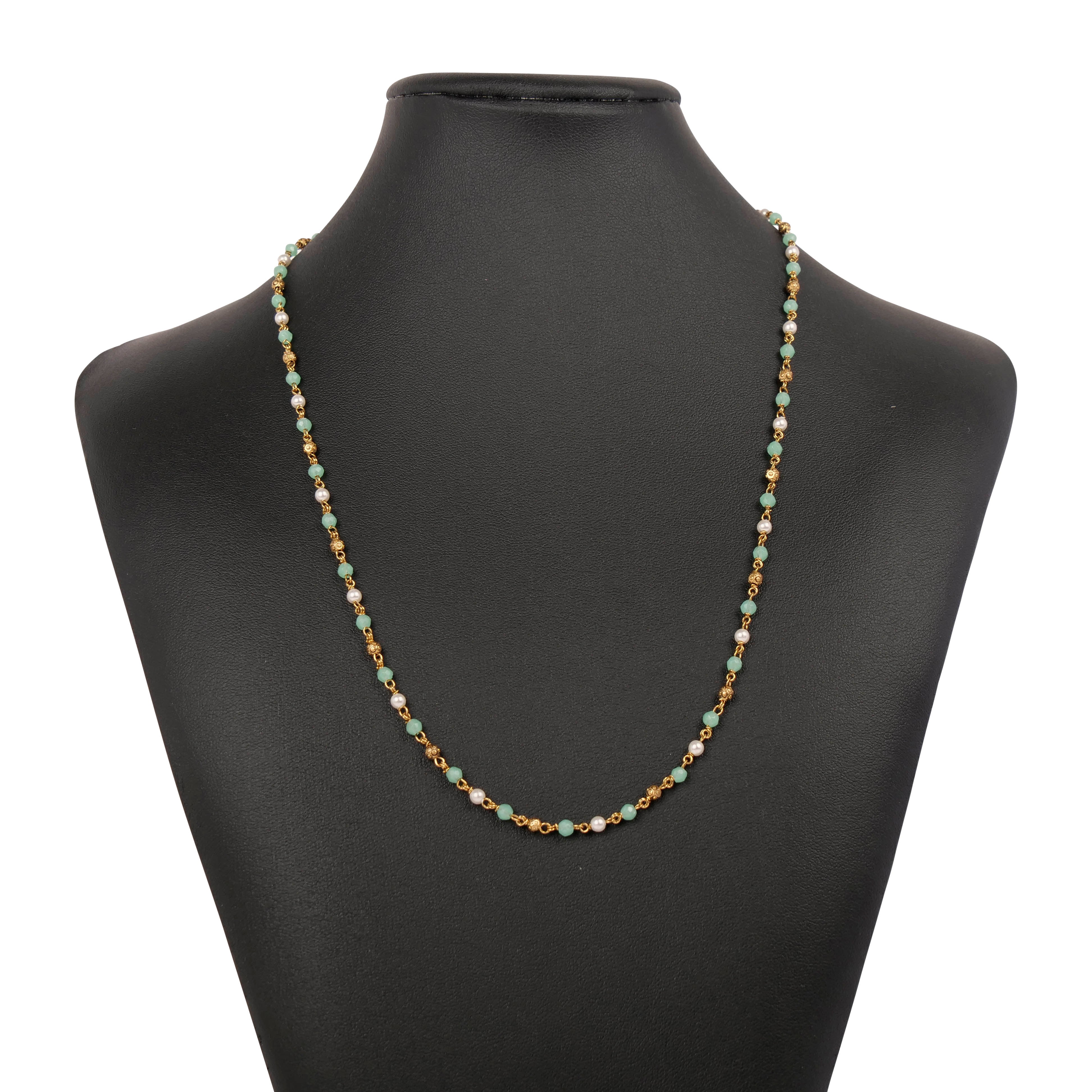 Cora Beaded Chain in Mint