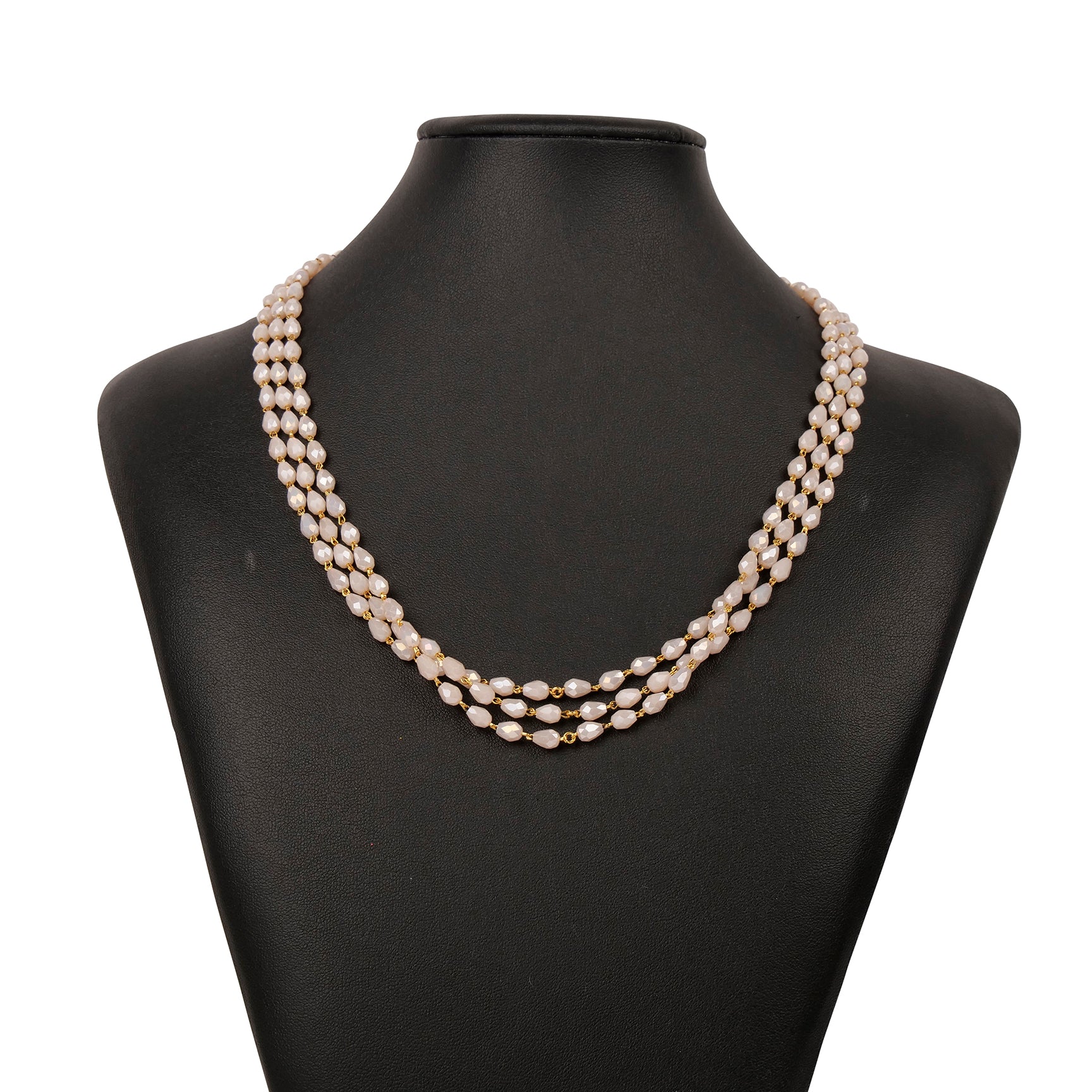 Beaded Necklace to Treasure in Pearl