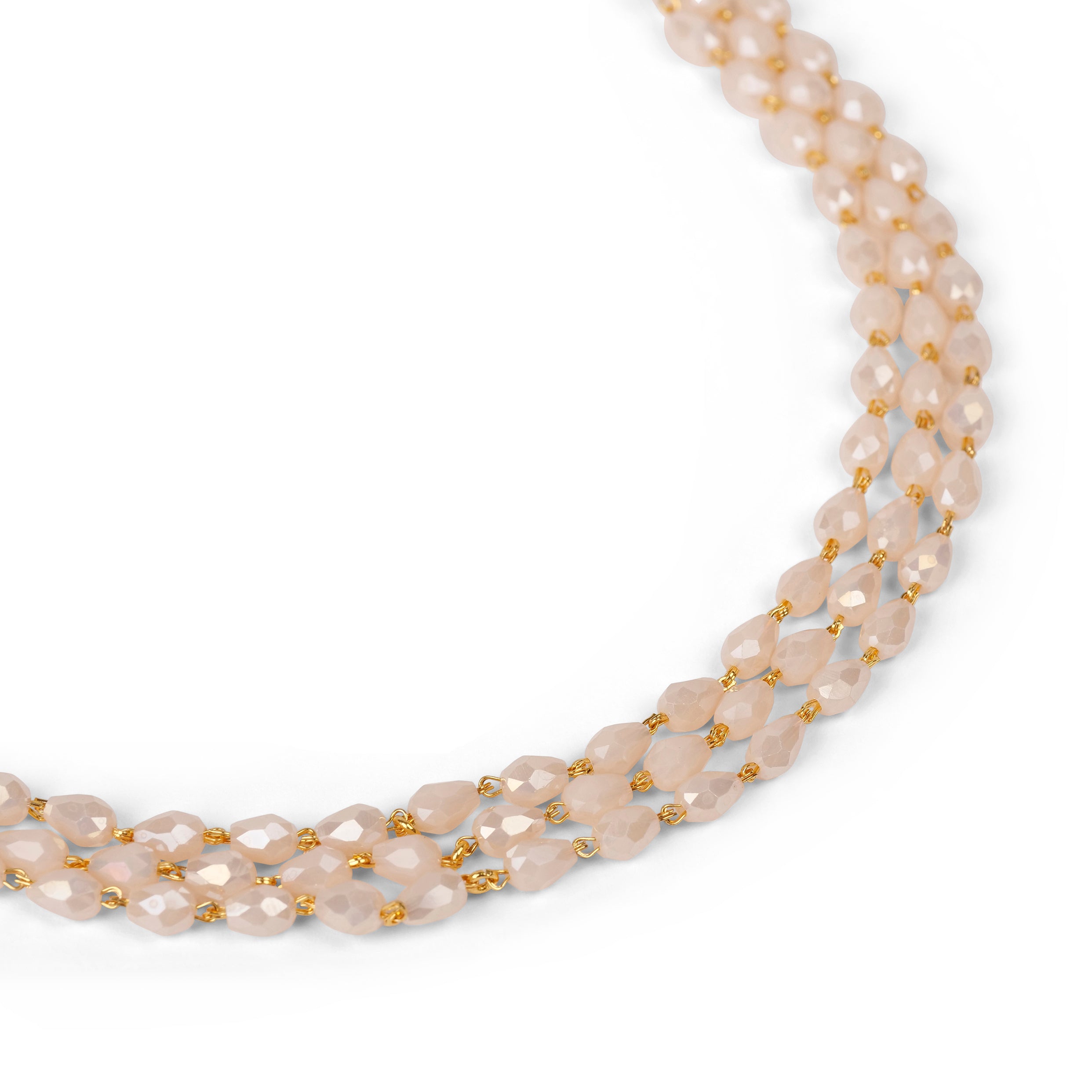 Beaded Necklace to Treasure in Pearl