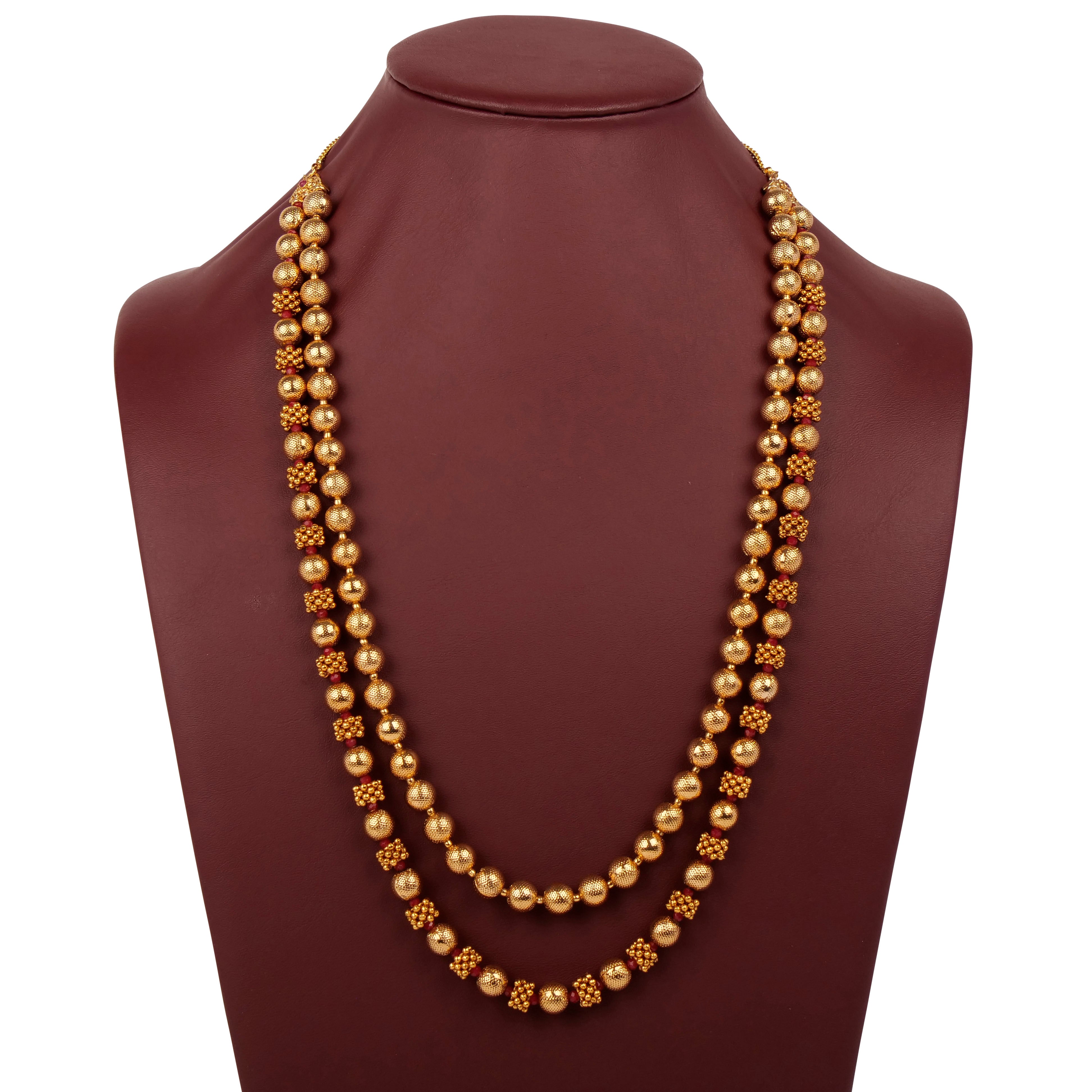 Kashvi Beaded Layered Chain Set