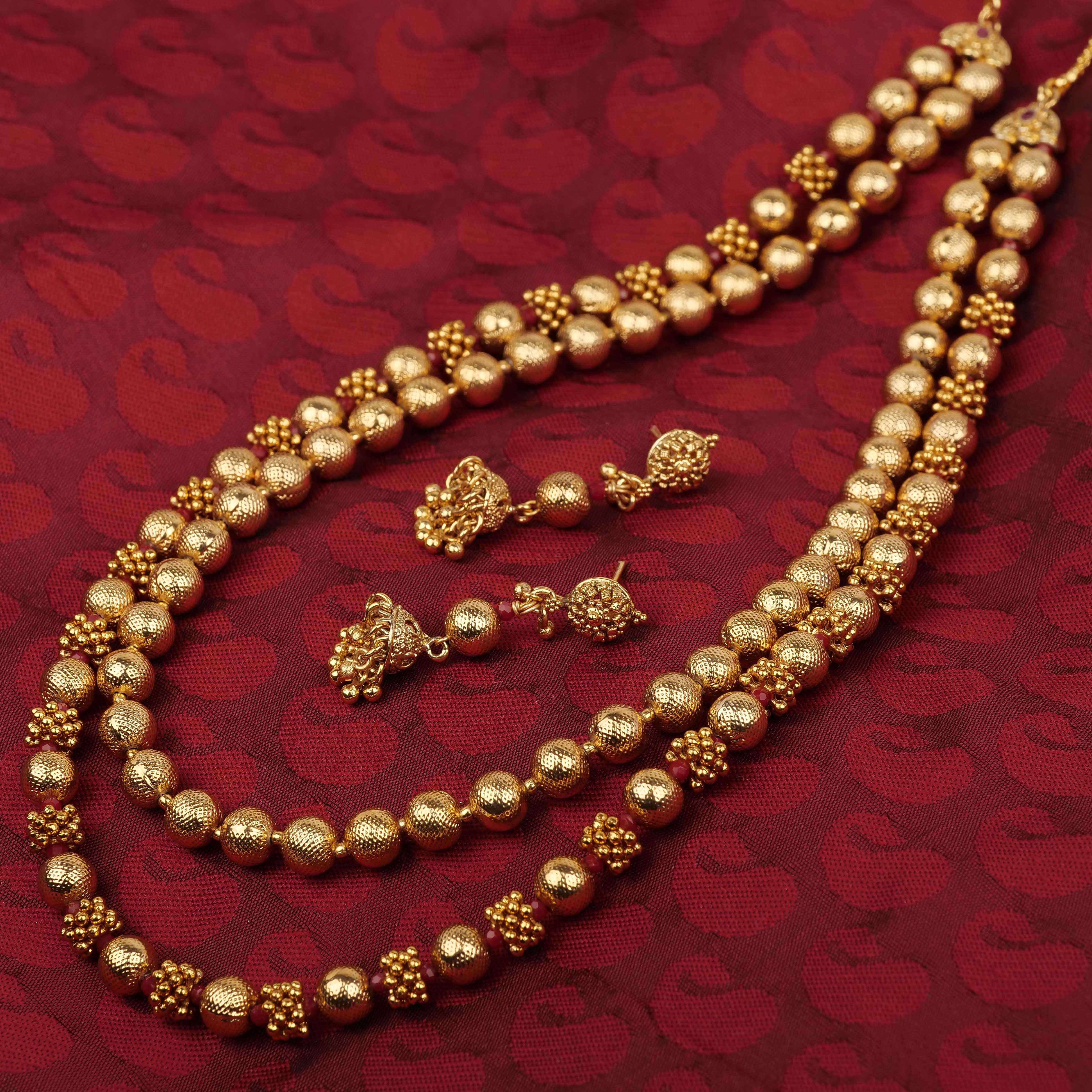 Kashvi Beaded Layered Chain Set