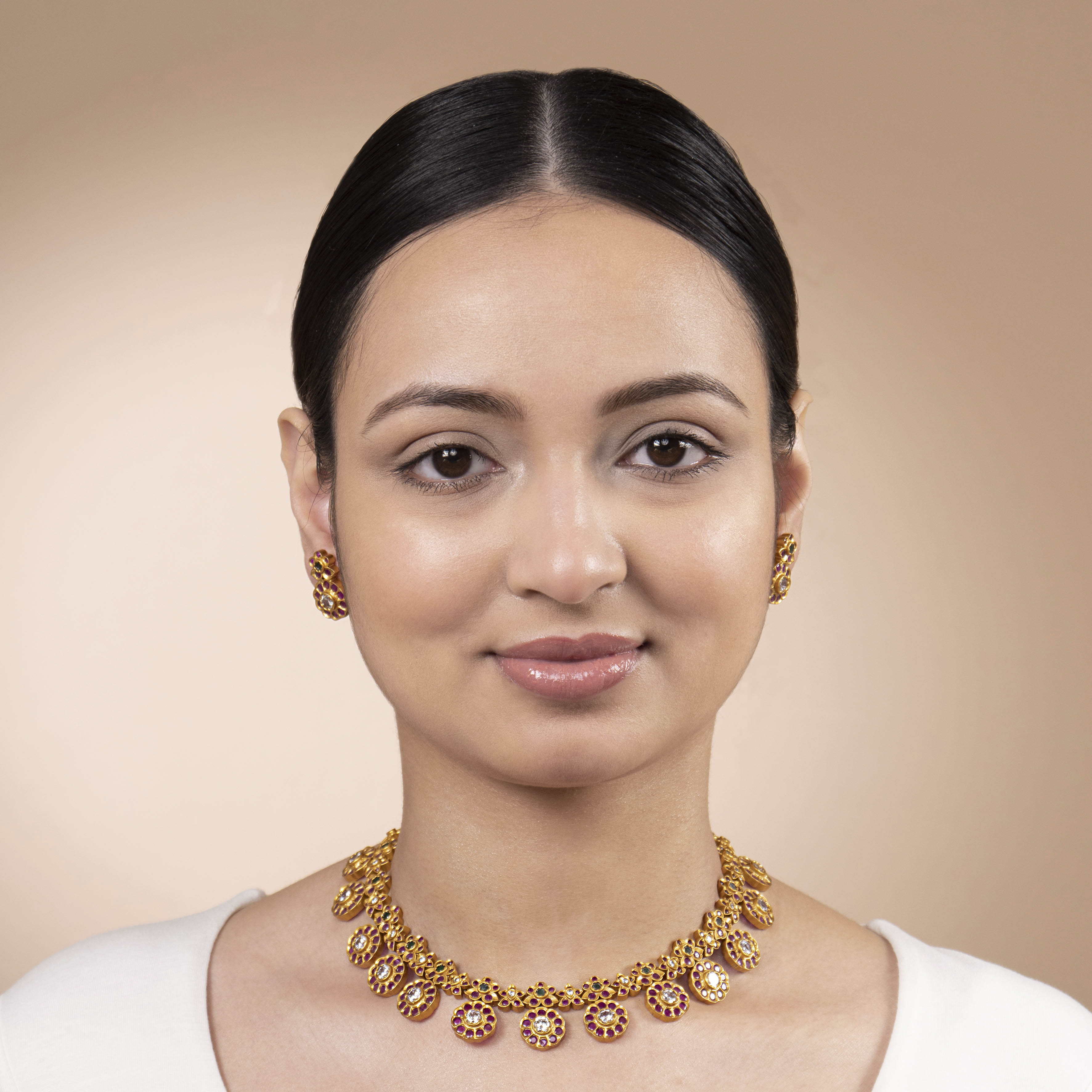 Kavya Floral Necklace Set