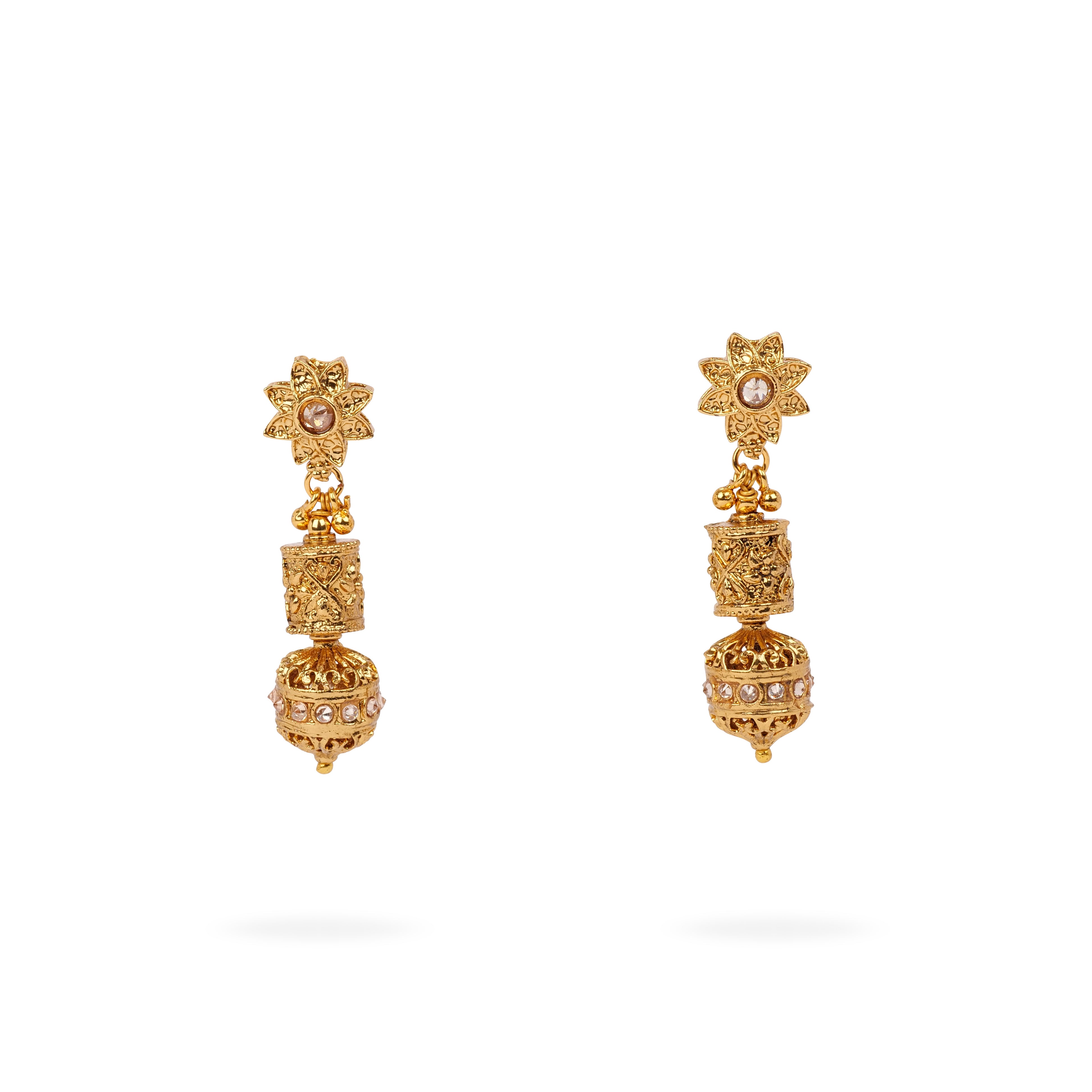 Milana Barrel Bead Chain Set in Light Topaz