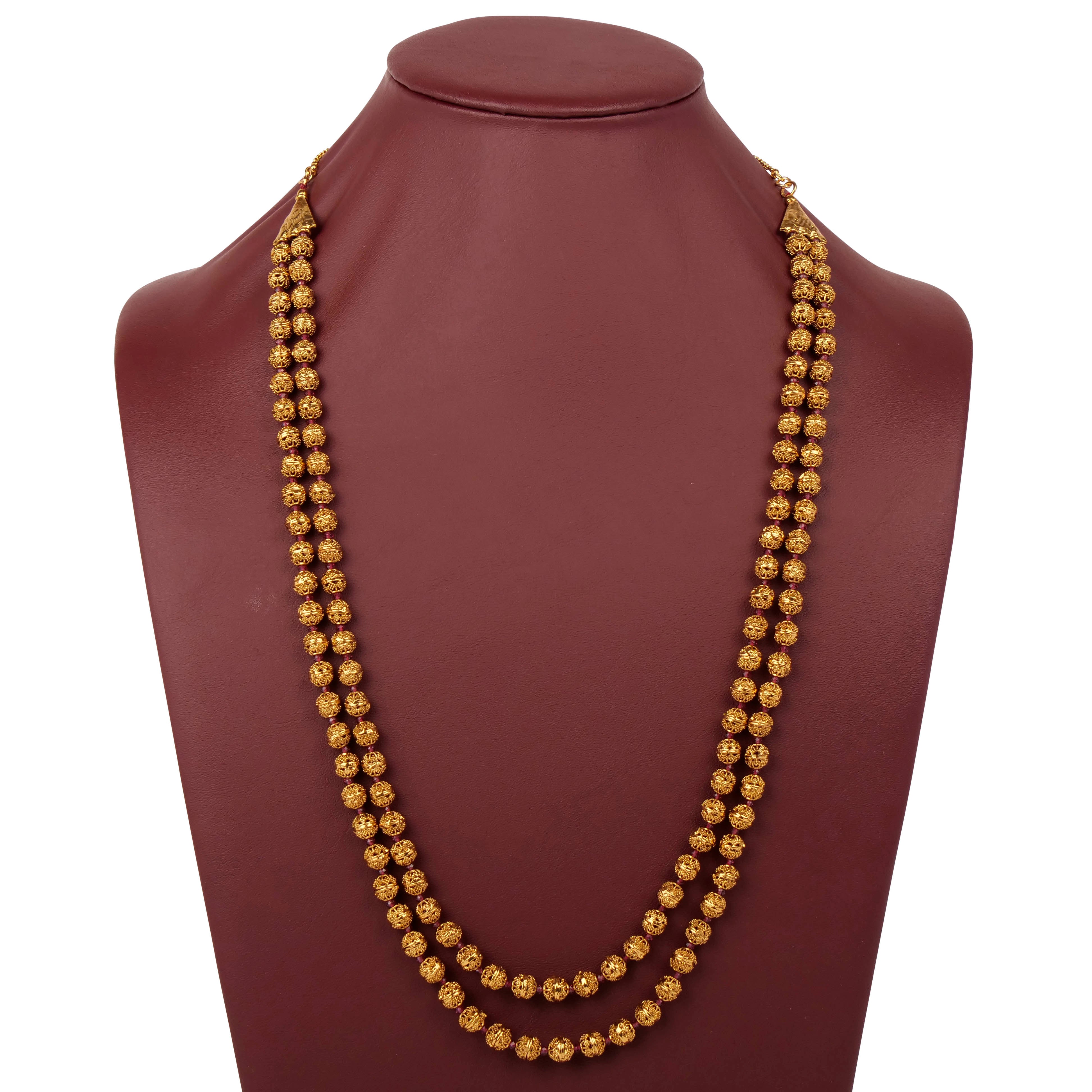 Charu Beaded 2-Layer Chain Set
