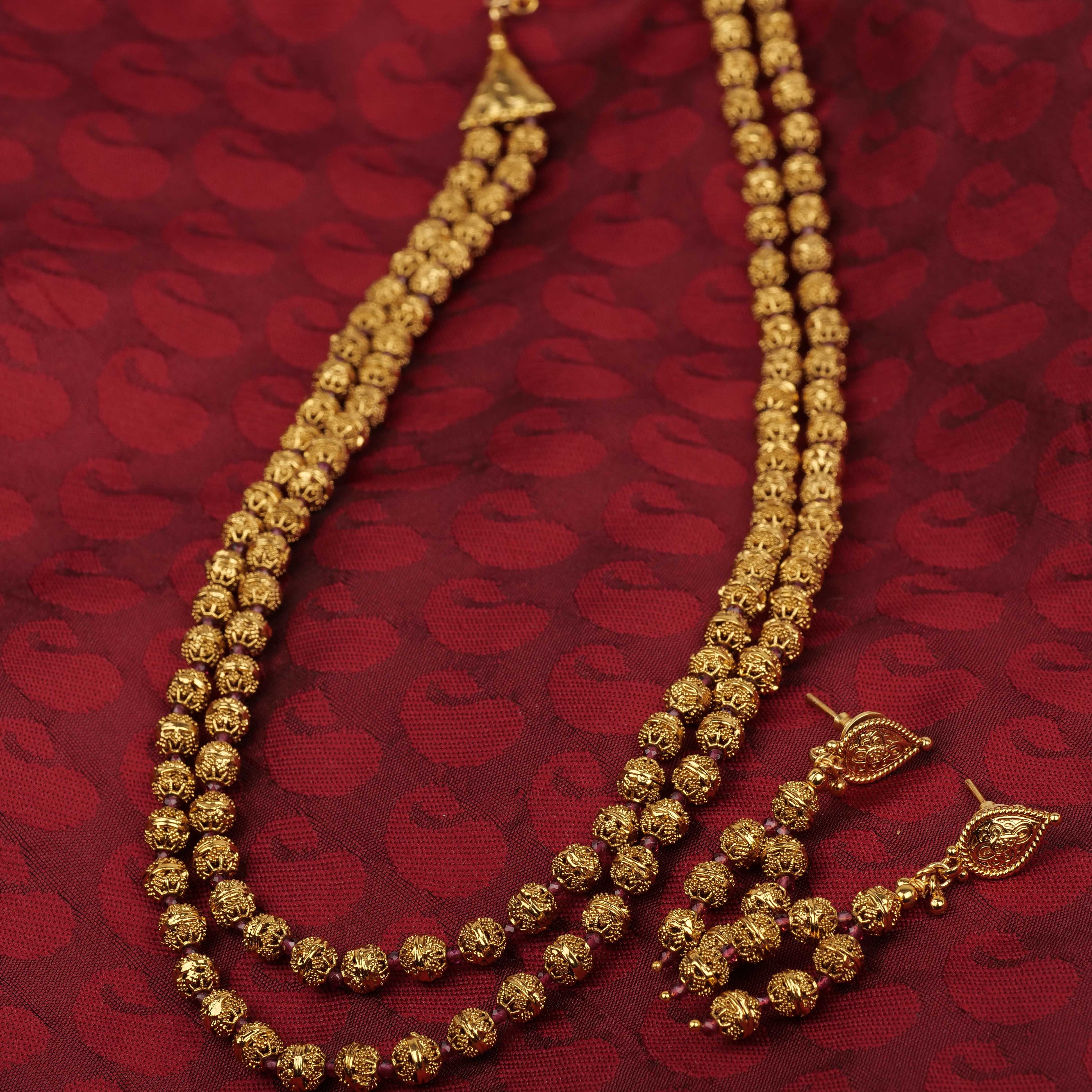 Charu Beaded 2-Layer Chain Set