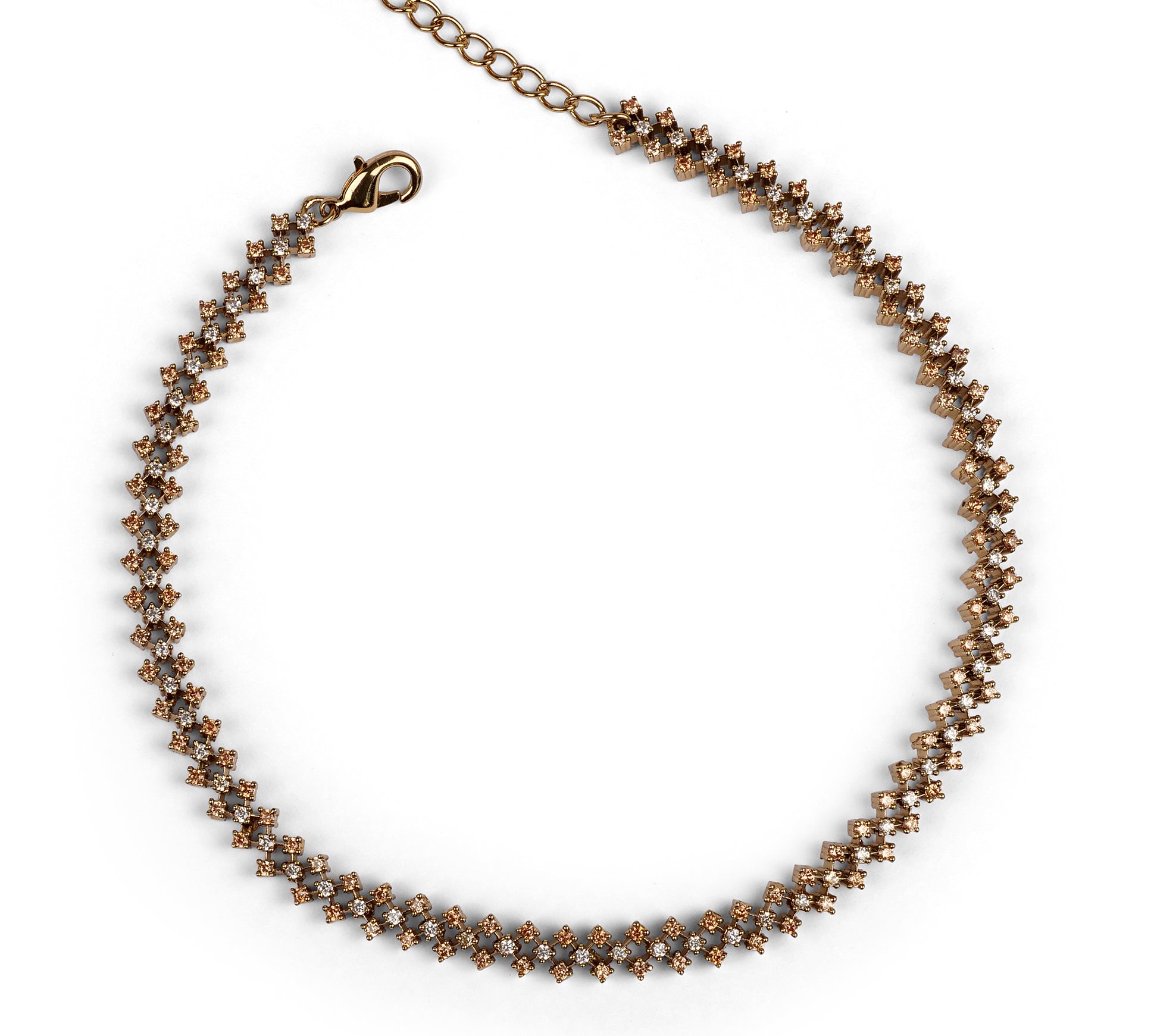 Annie Cubic Zirconia Anklet in Topaz