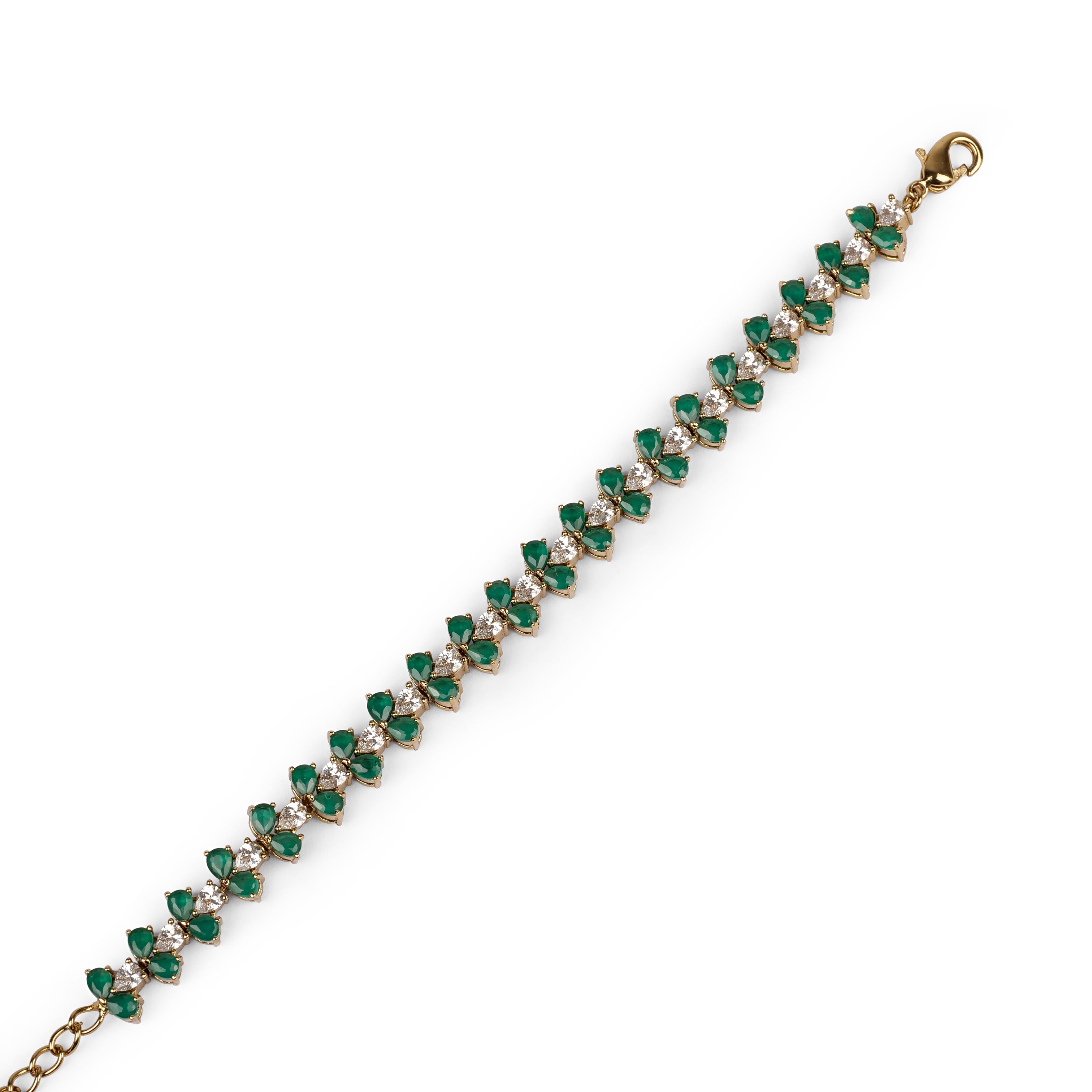 Sianna Cubic Zirconia Bracelet in Green