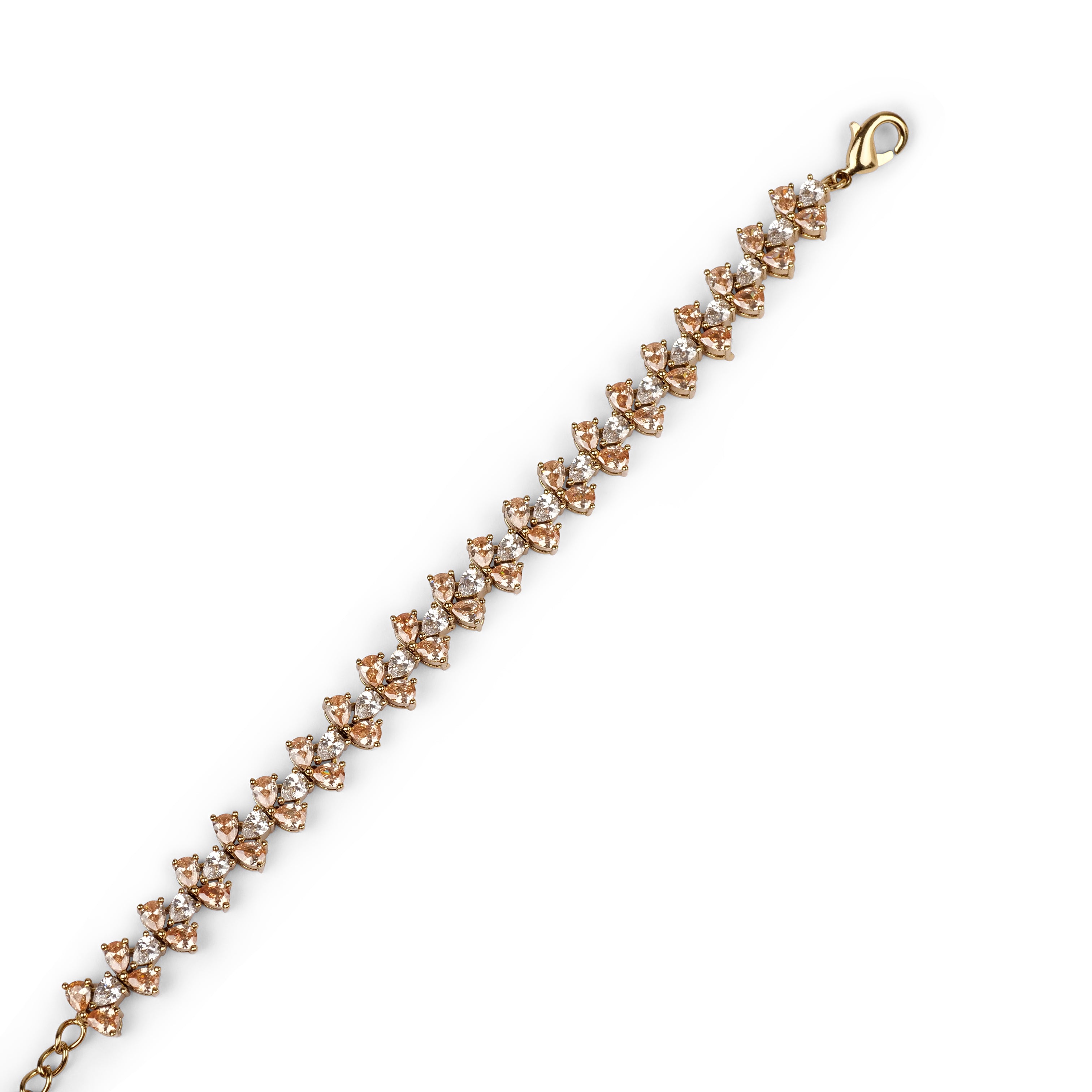 Sianna Cubic Zirconia Bracelet in Light Topaz