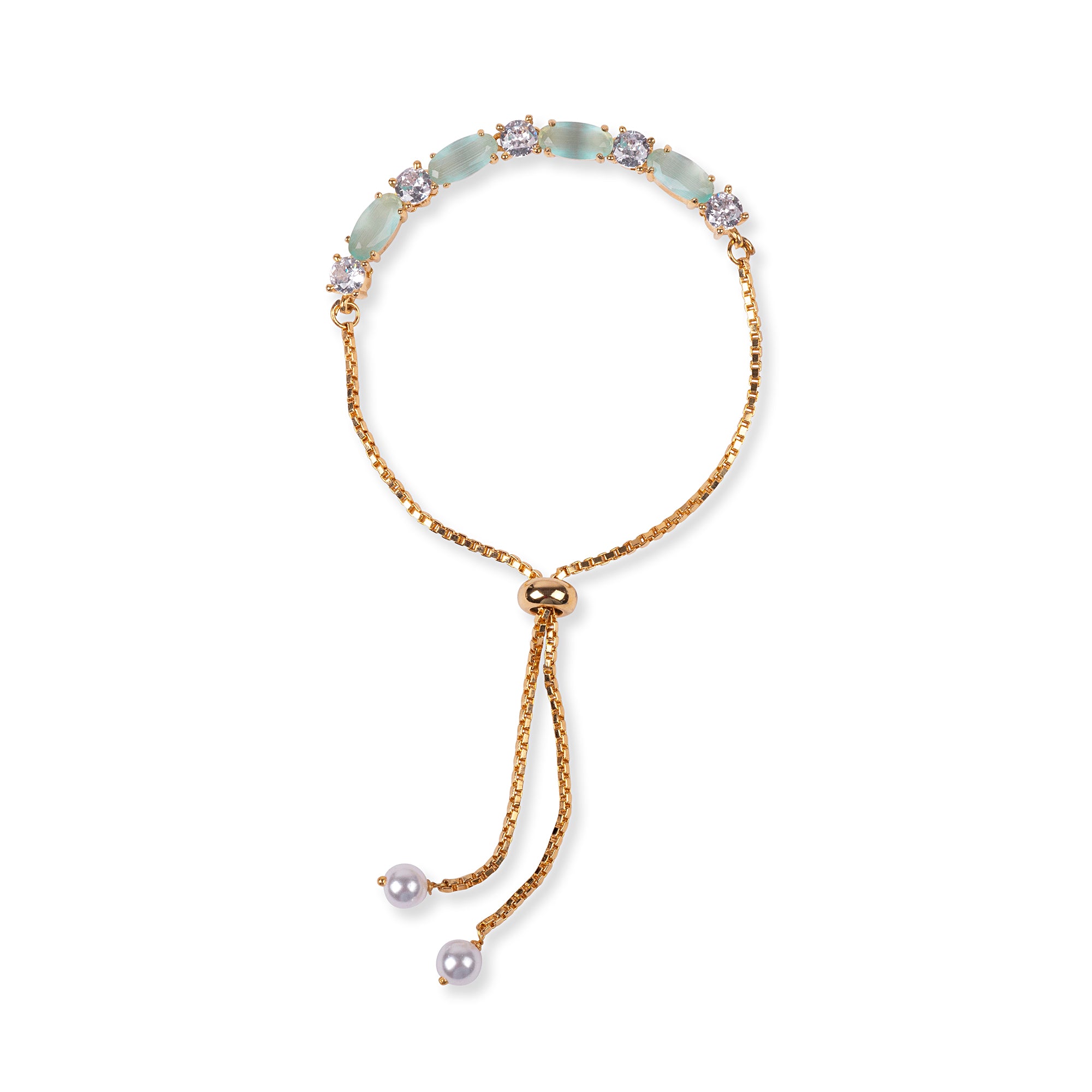 Vida Cubic Zirconia Bracelet in Mint