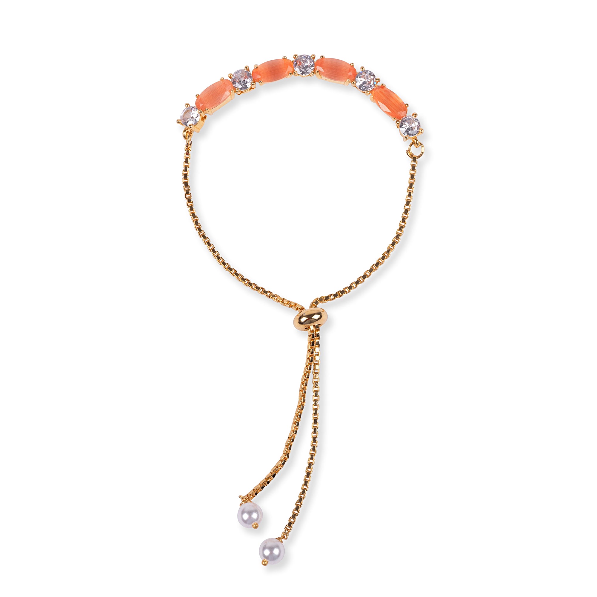 Vida Cubic Zirconia Bracelet in Peach