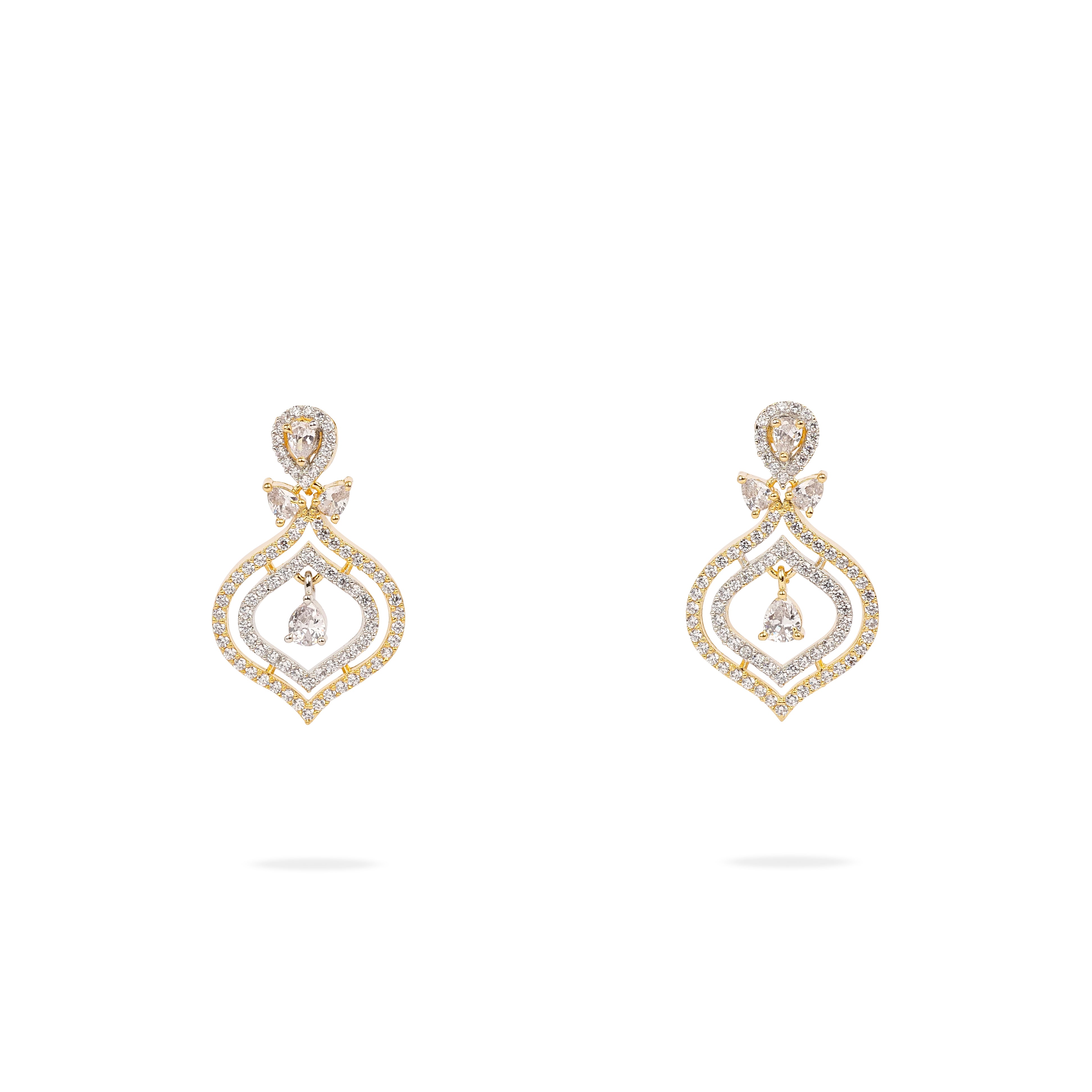 Alayna Cubic Zirconia Earrings in White