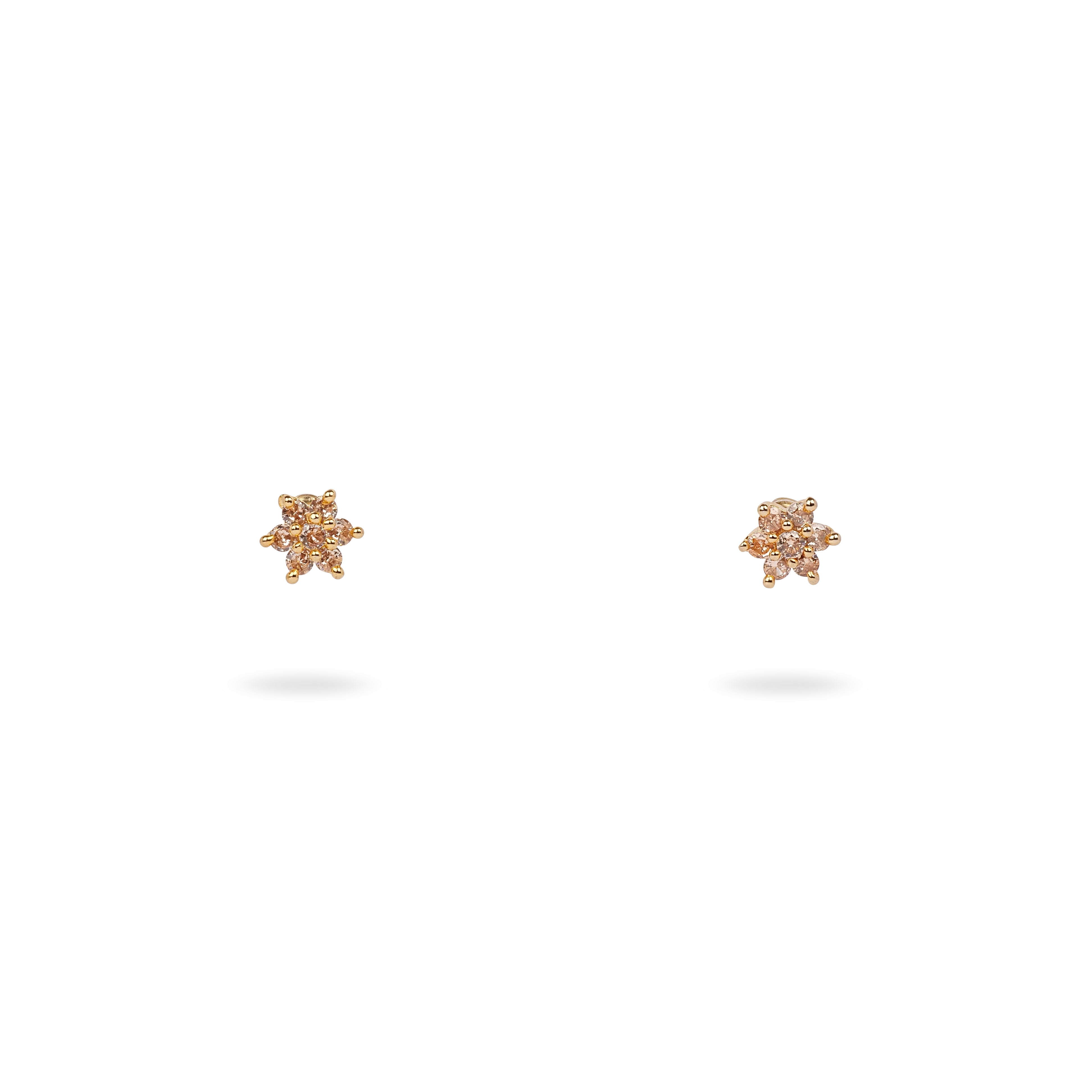 Clover Ear Studs in Gold
