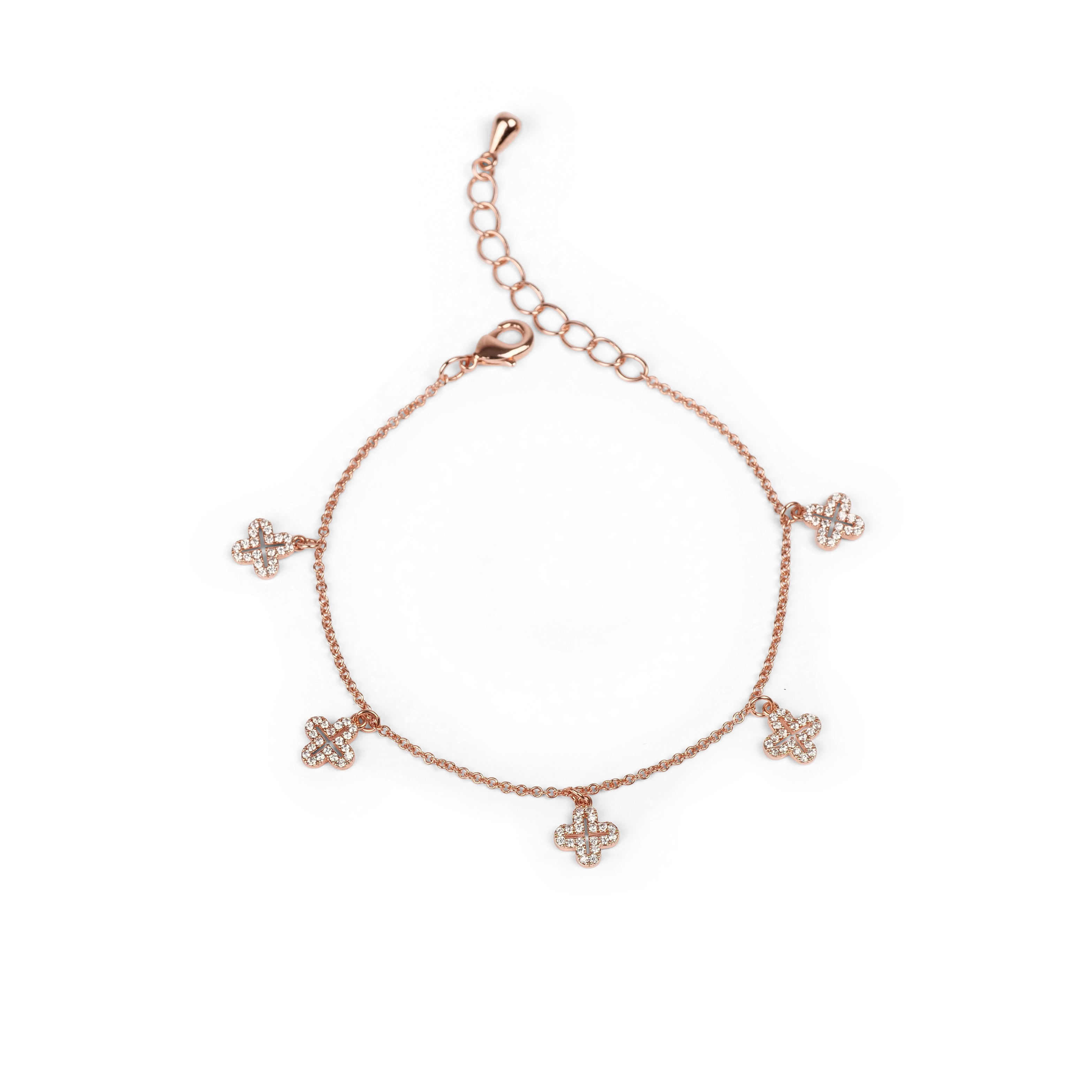 Rose Gold Charm Bracelet