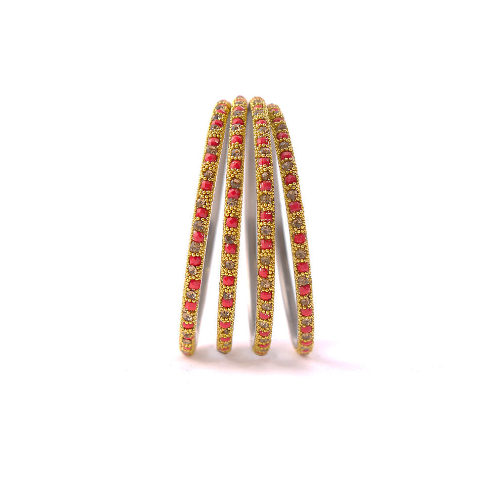 Red Lakh Bangle Set
