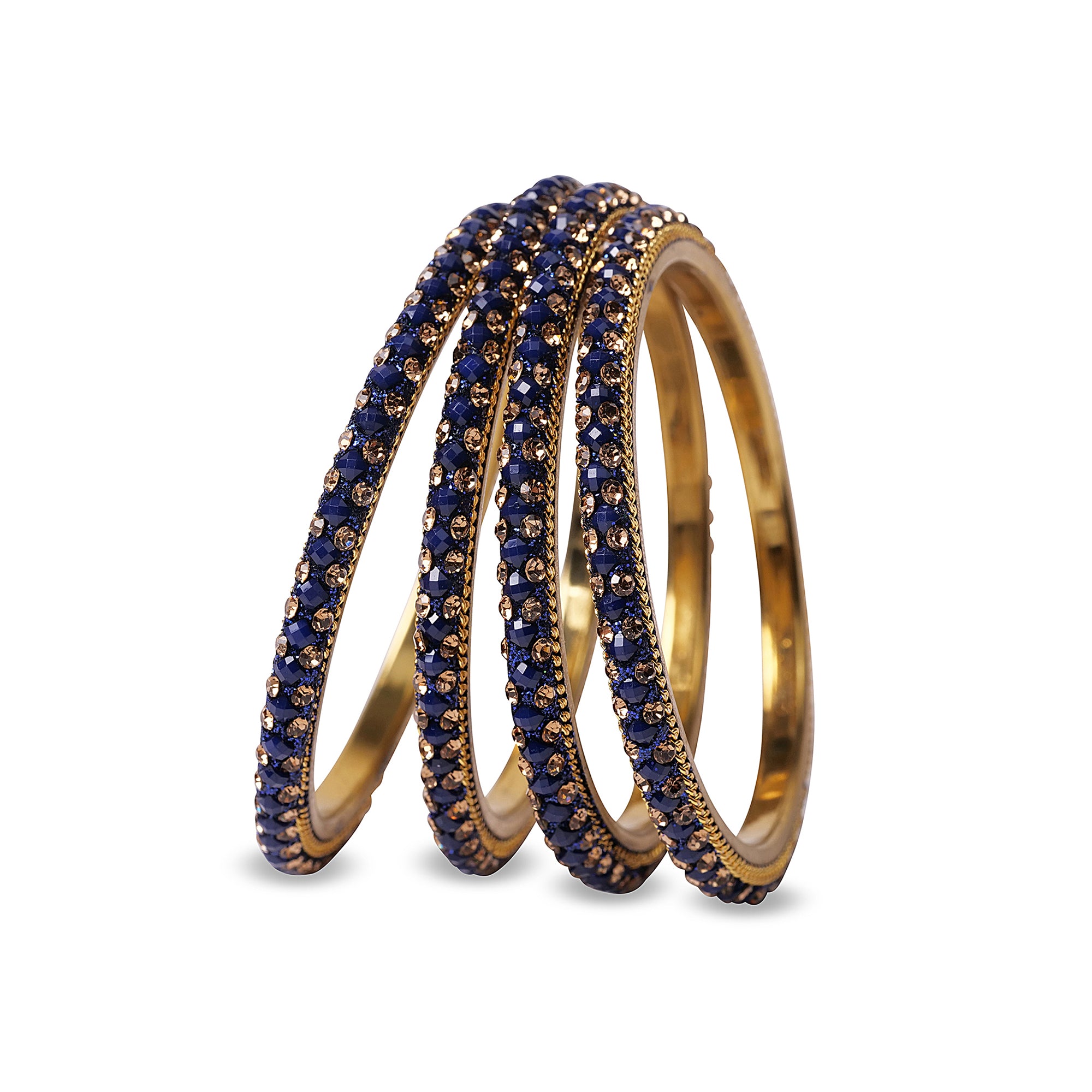 Dazzling Navy Lakh Bangles