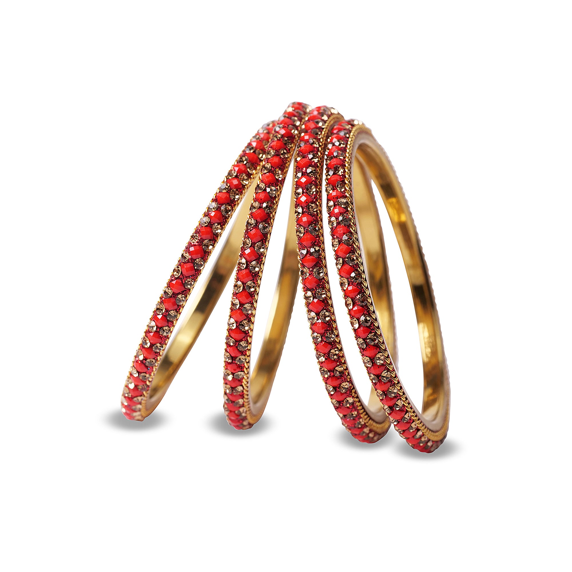 Dazzling Red Lakh Bangles