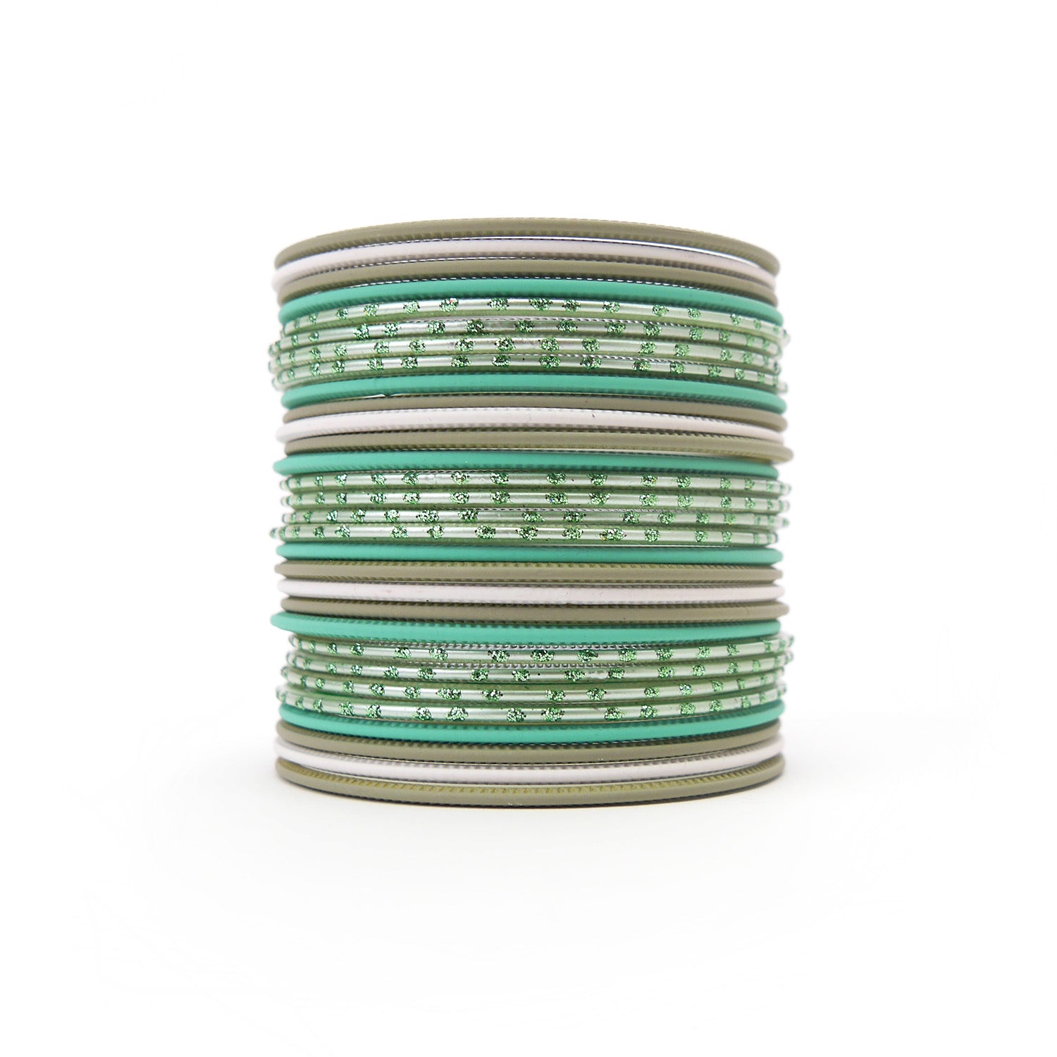 Rhodes Green Bangle Set