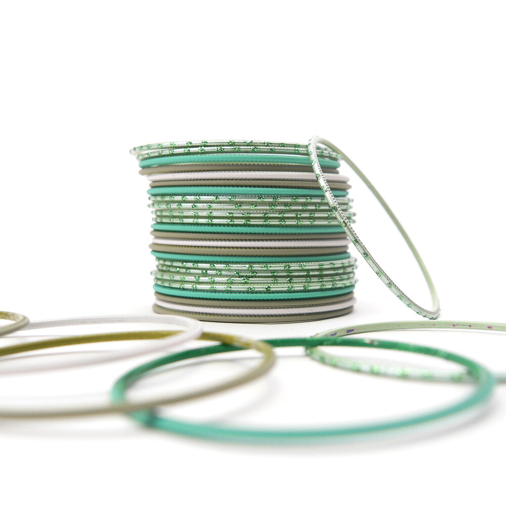 Rhodes Green Bangle Set