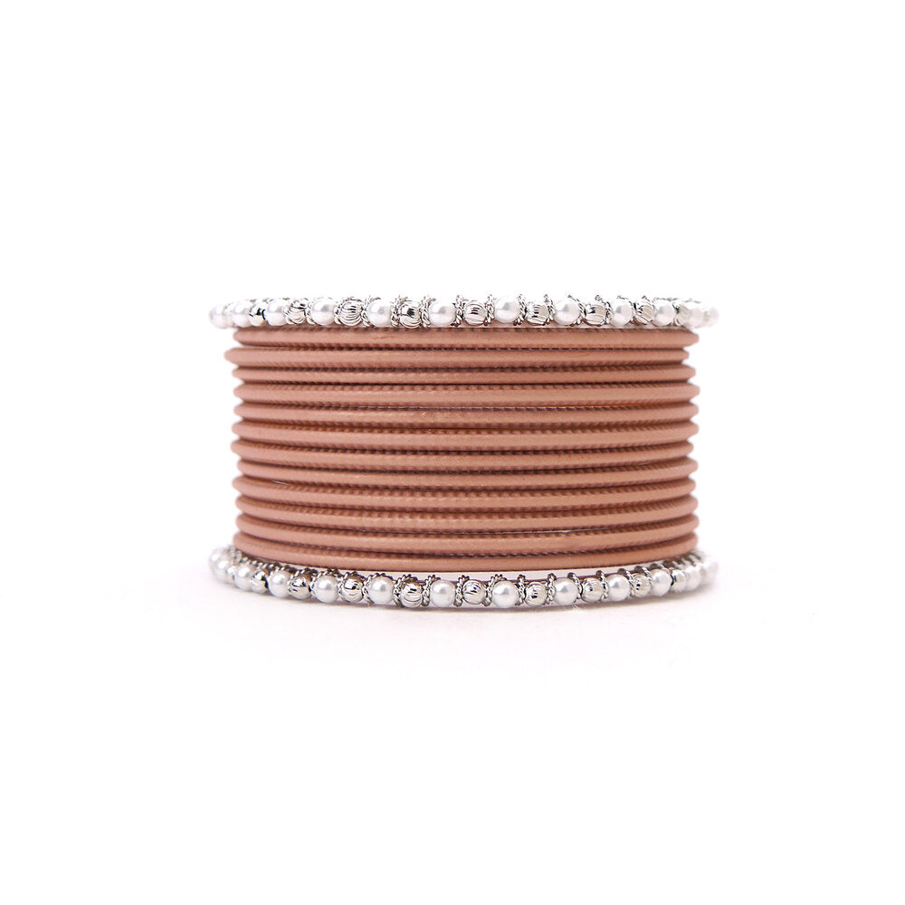 No Drama Bangle Set in Terracotta