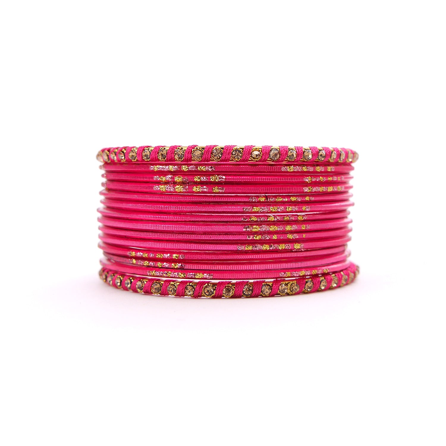 No Drama Bangle Set in Pink