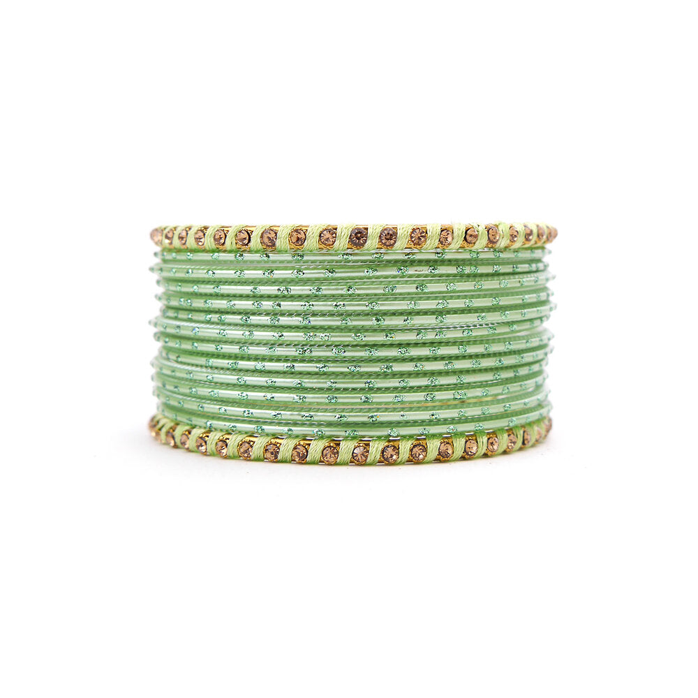 No Drama Bangle Set in Mint