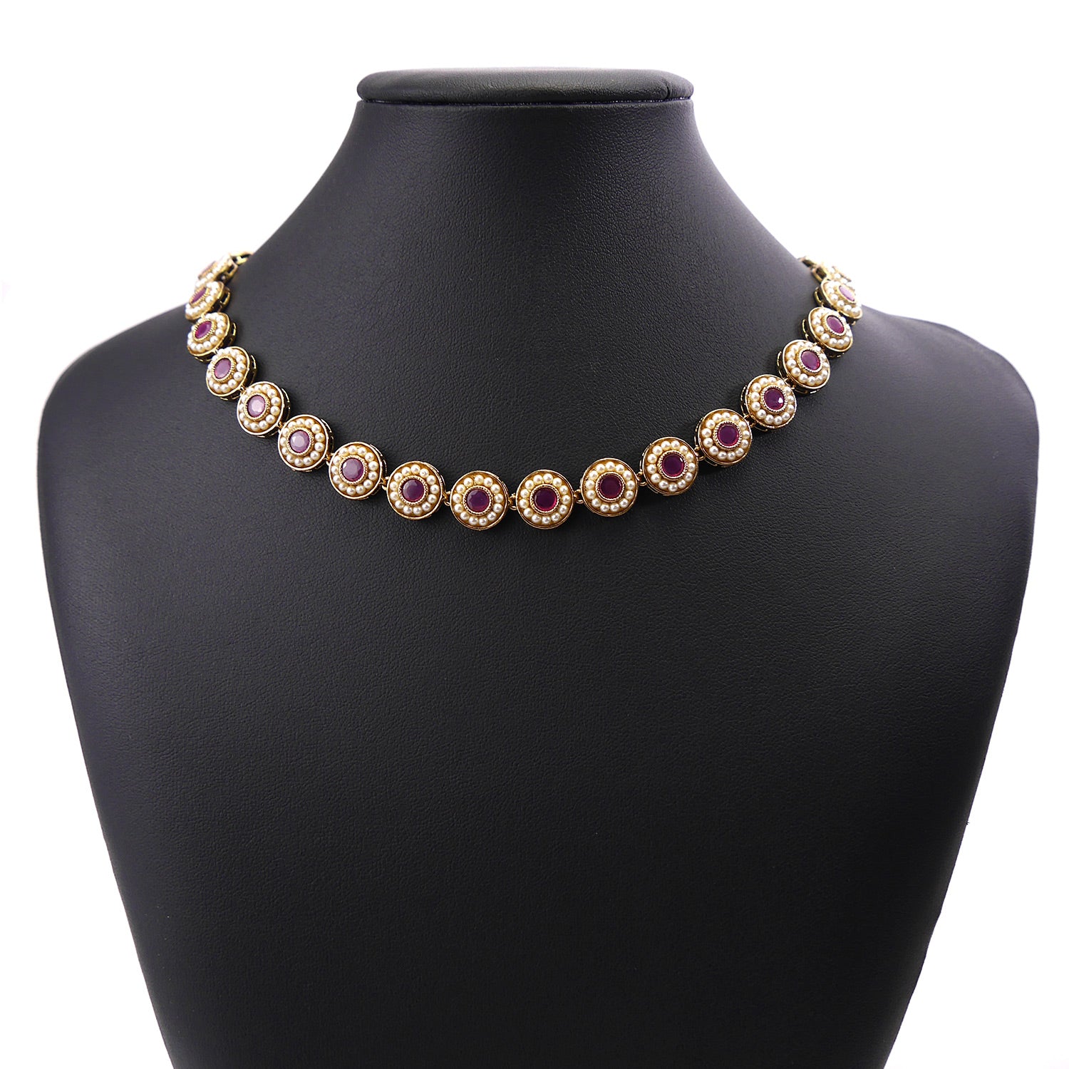 Leela Necklace in Ruby