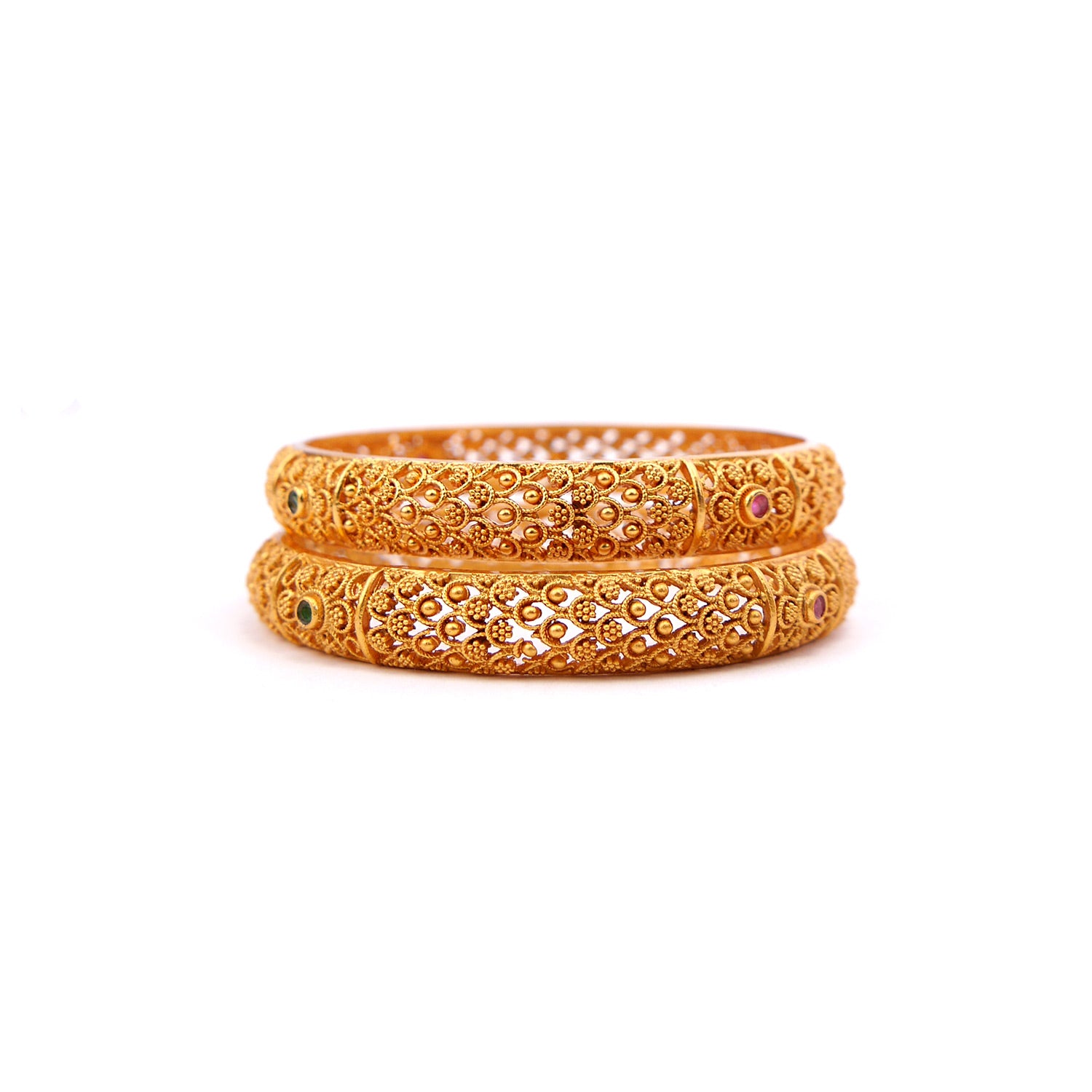 Regal Filigree Bangles in Multi