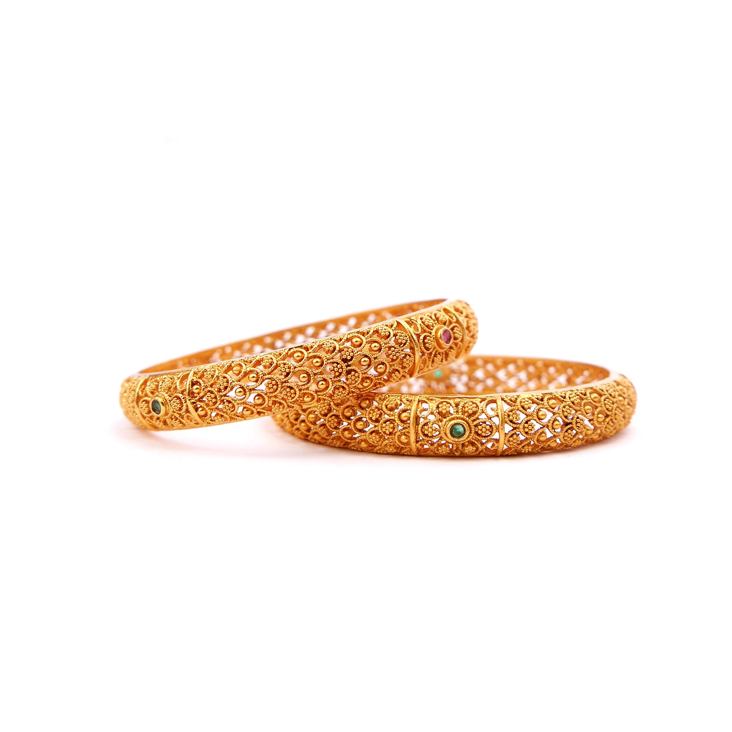 Regal Filigree Bangles in Multi