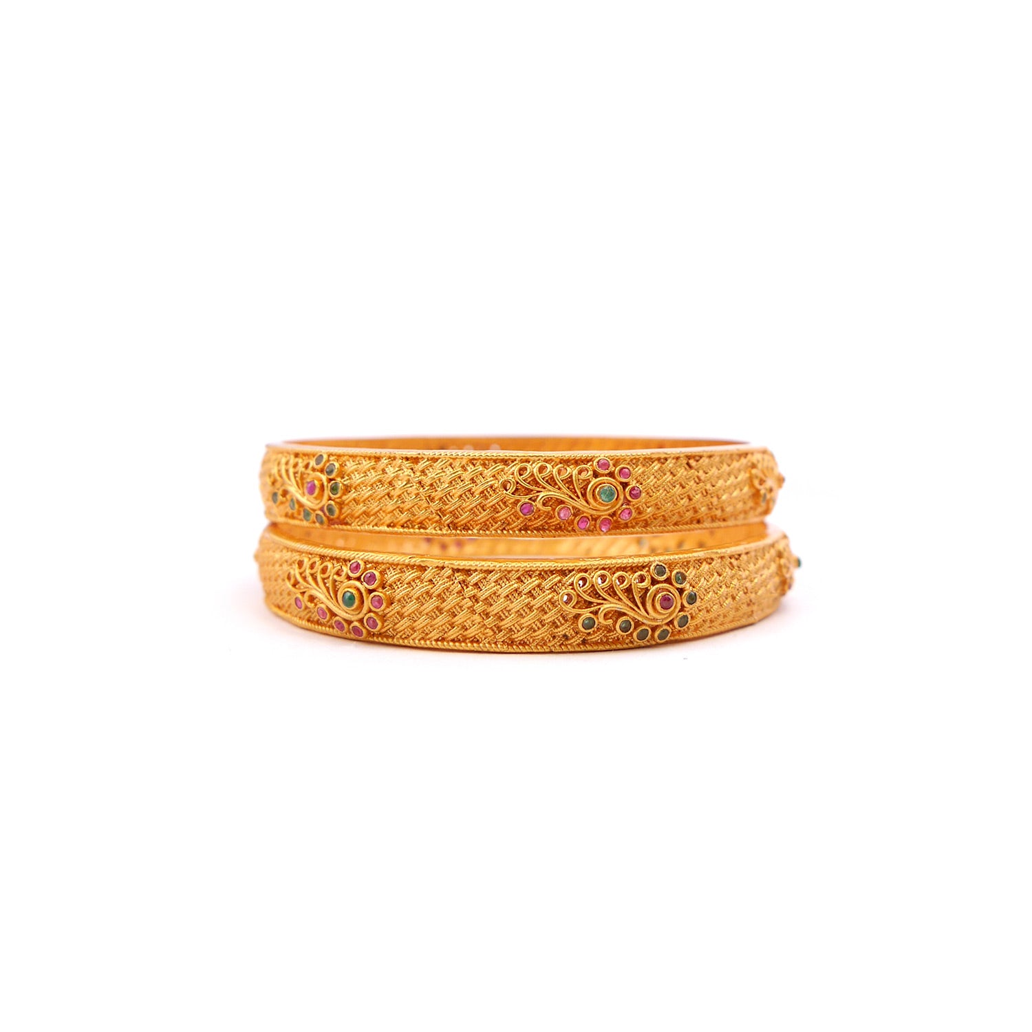 Noble Filigree Bangles in Multi