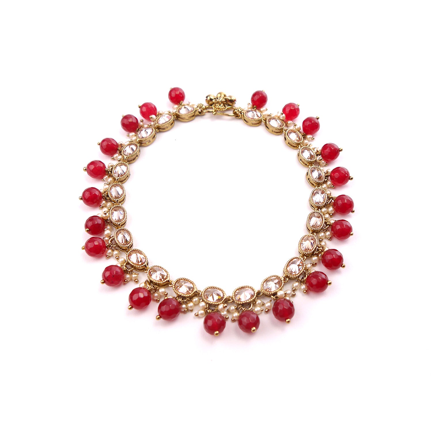 Oval Ruby Anklet
