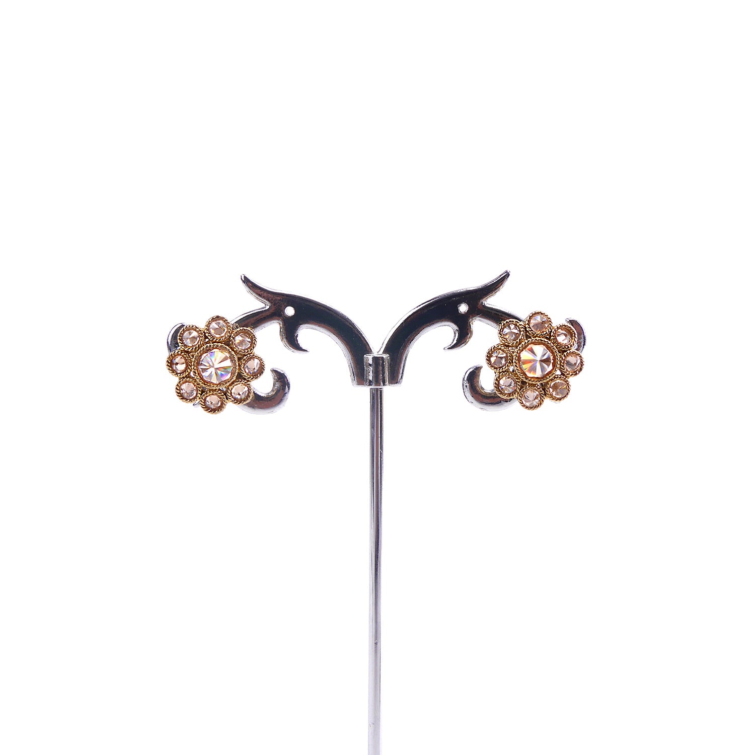 Daisy Studs in Antique Gold