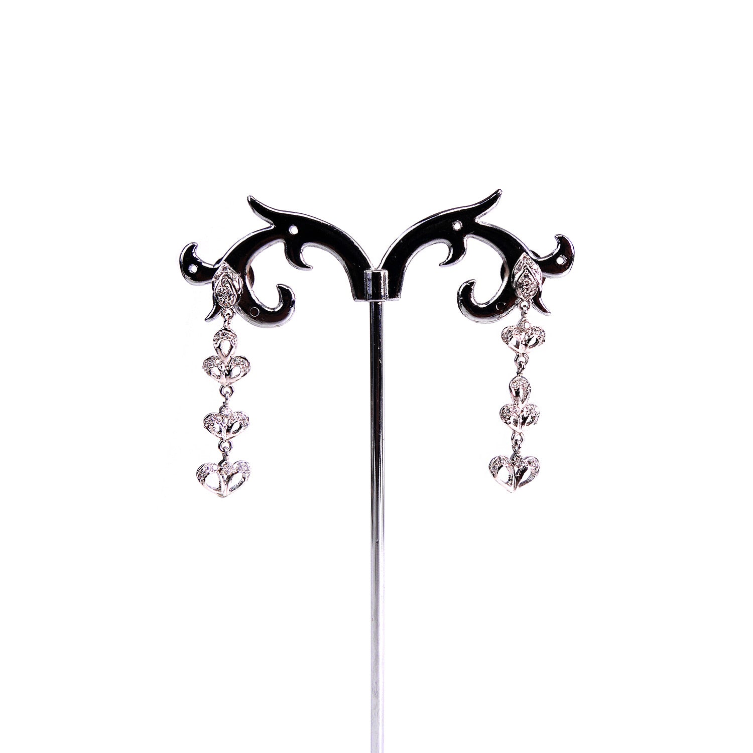 Cubic Zirconia Droplet Pendant Set
