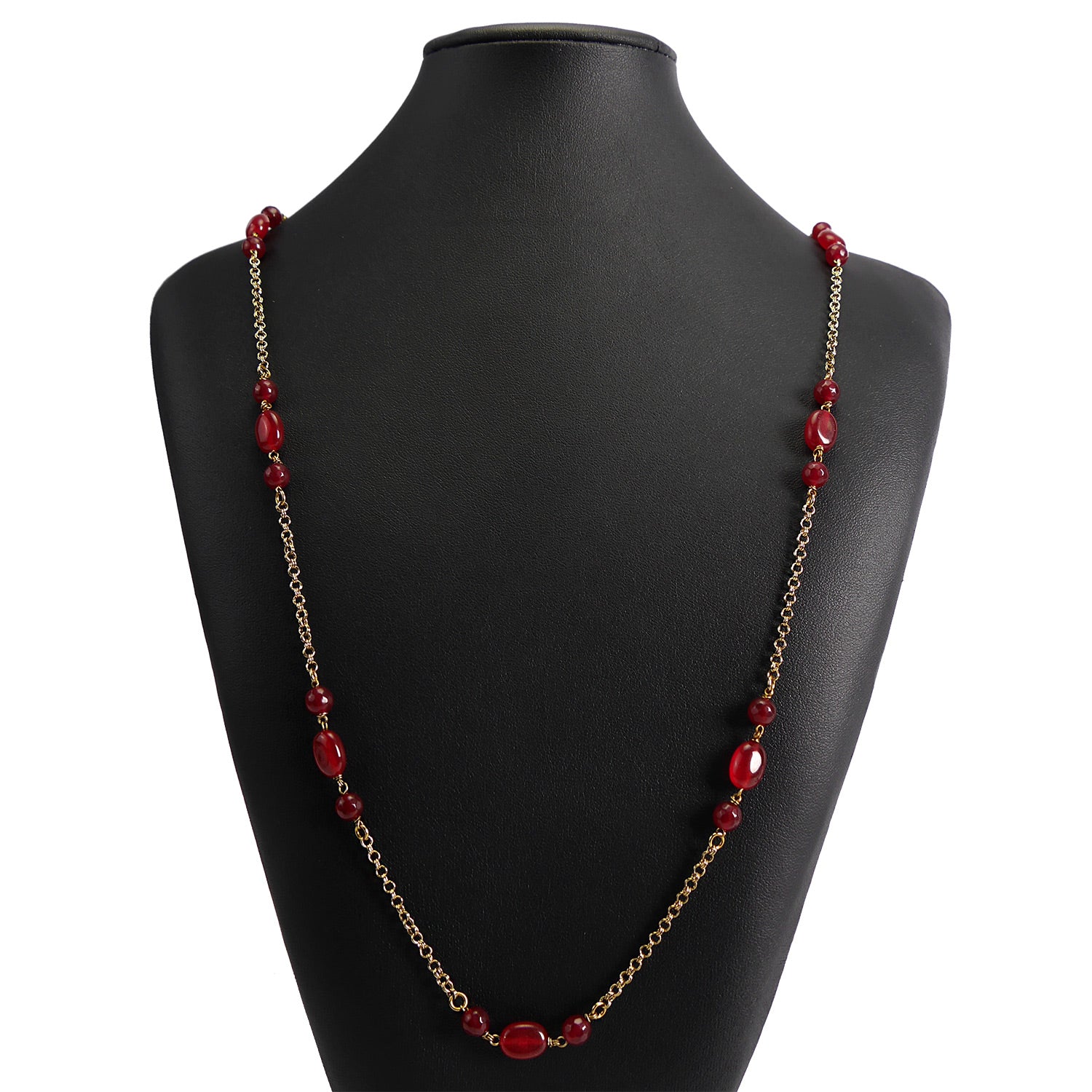 Avery Long Chain in Maroon