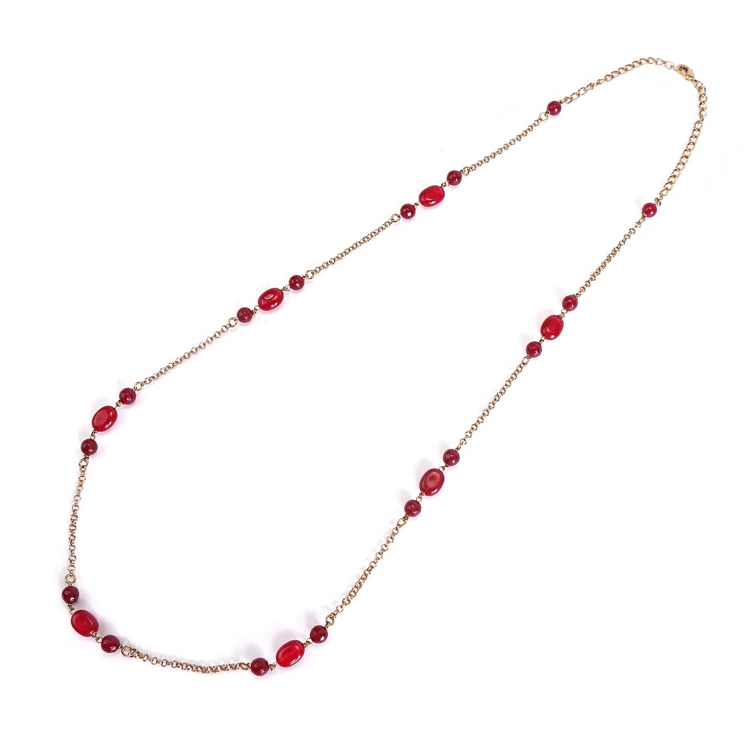 Avery Long Chain in Maroon