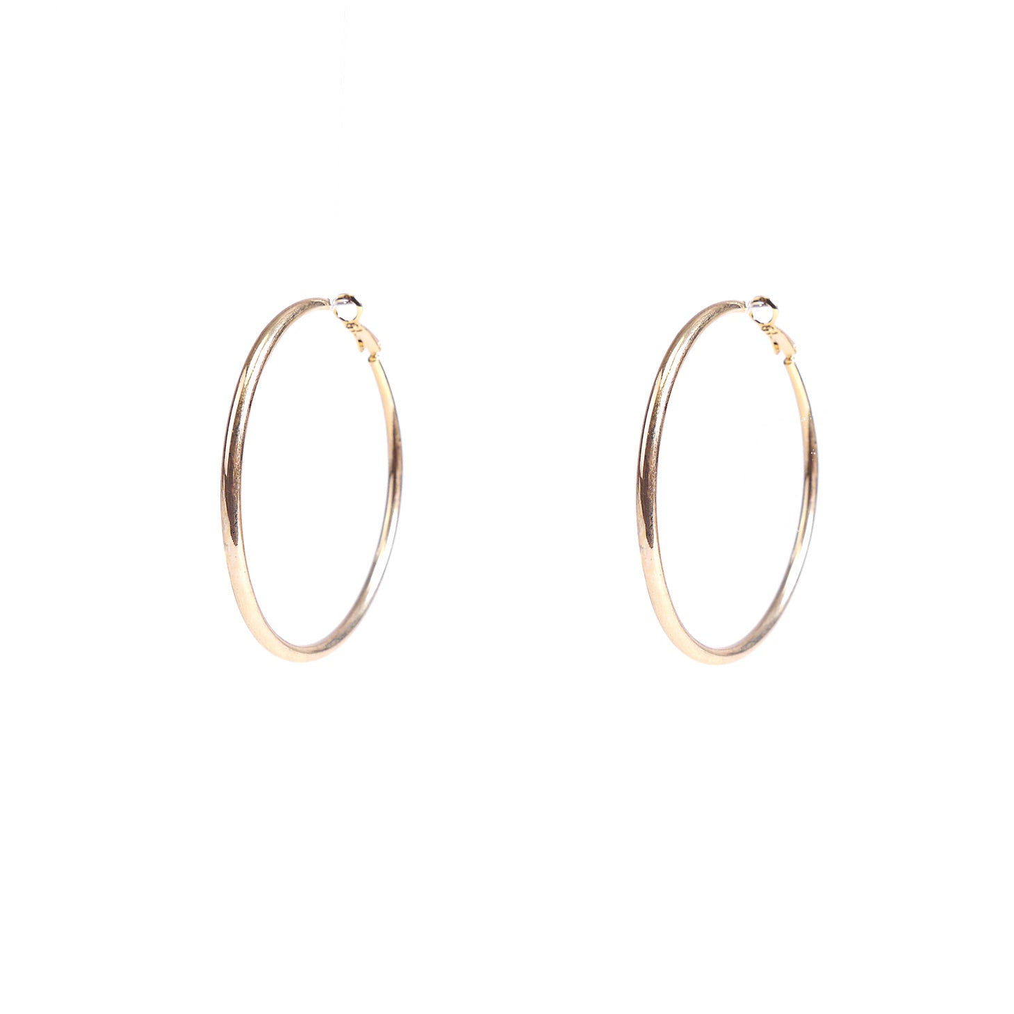 Plain Hoops in Gold