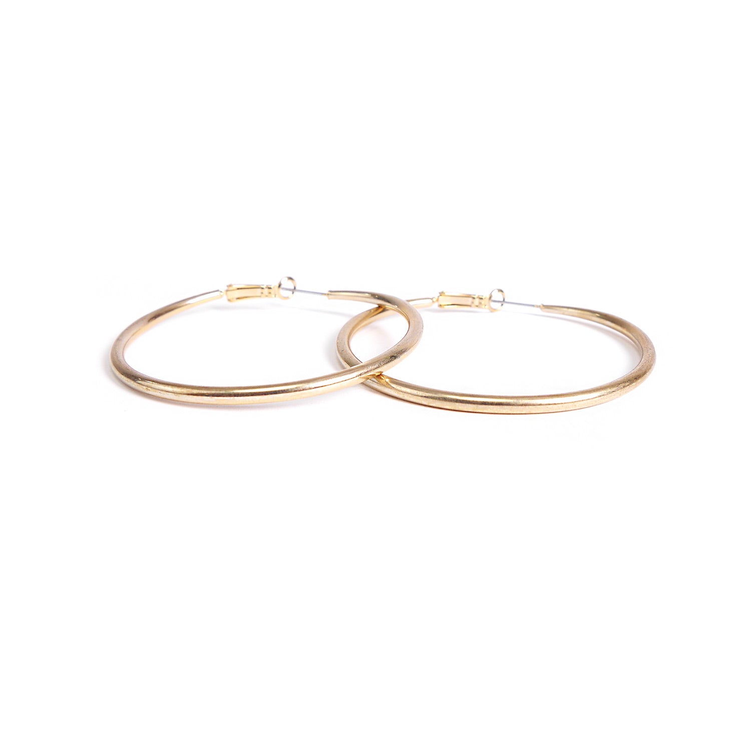 Plain Hoops in Gold