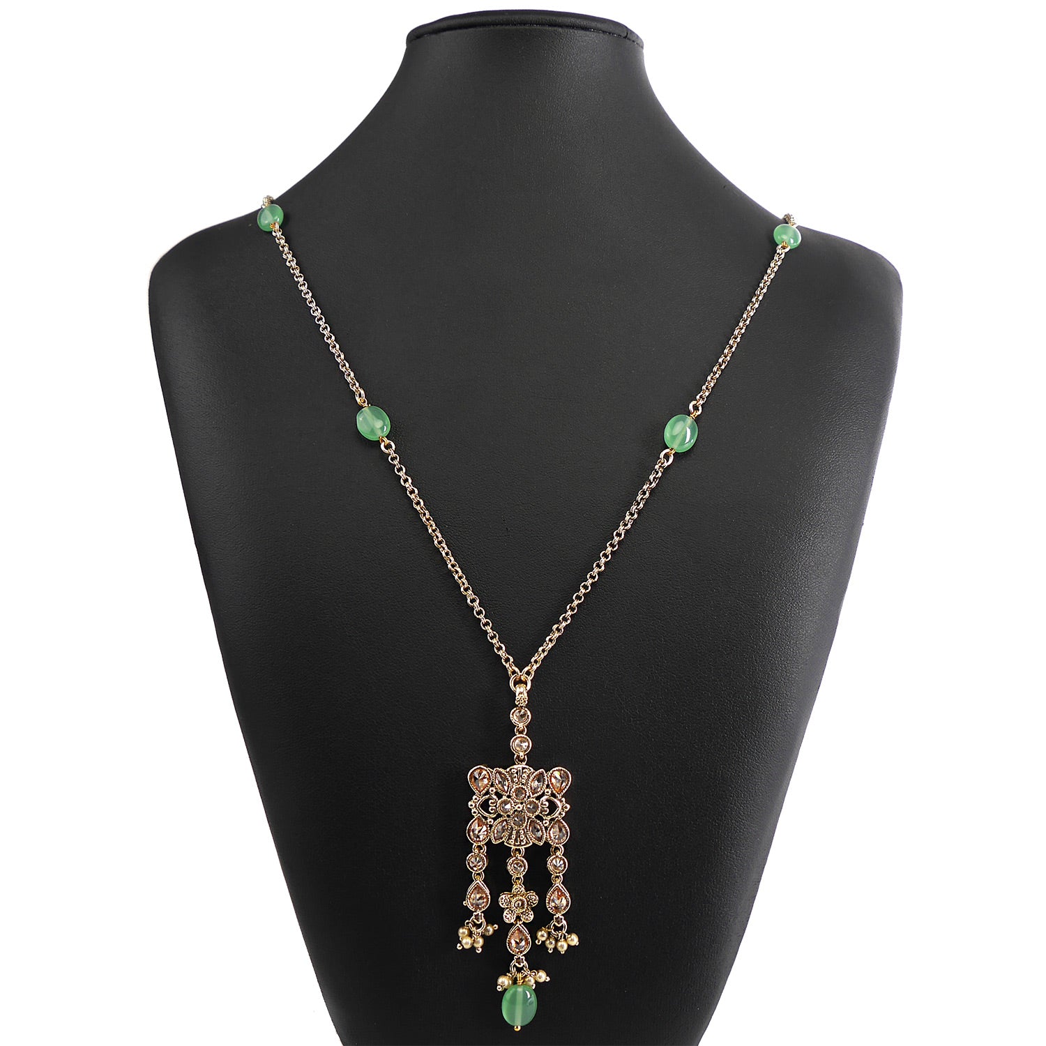 Daisy Droplet Pendant in Mint