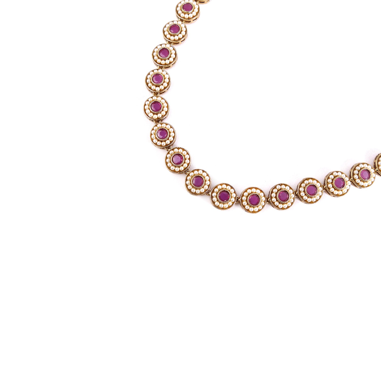 Leela Necklace in Ruby